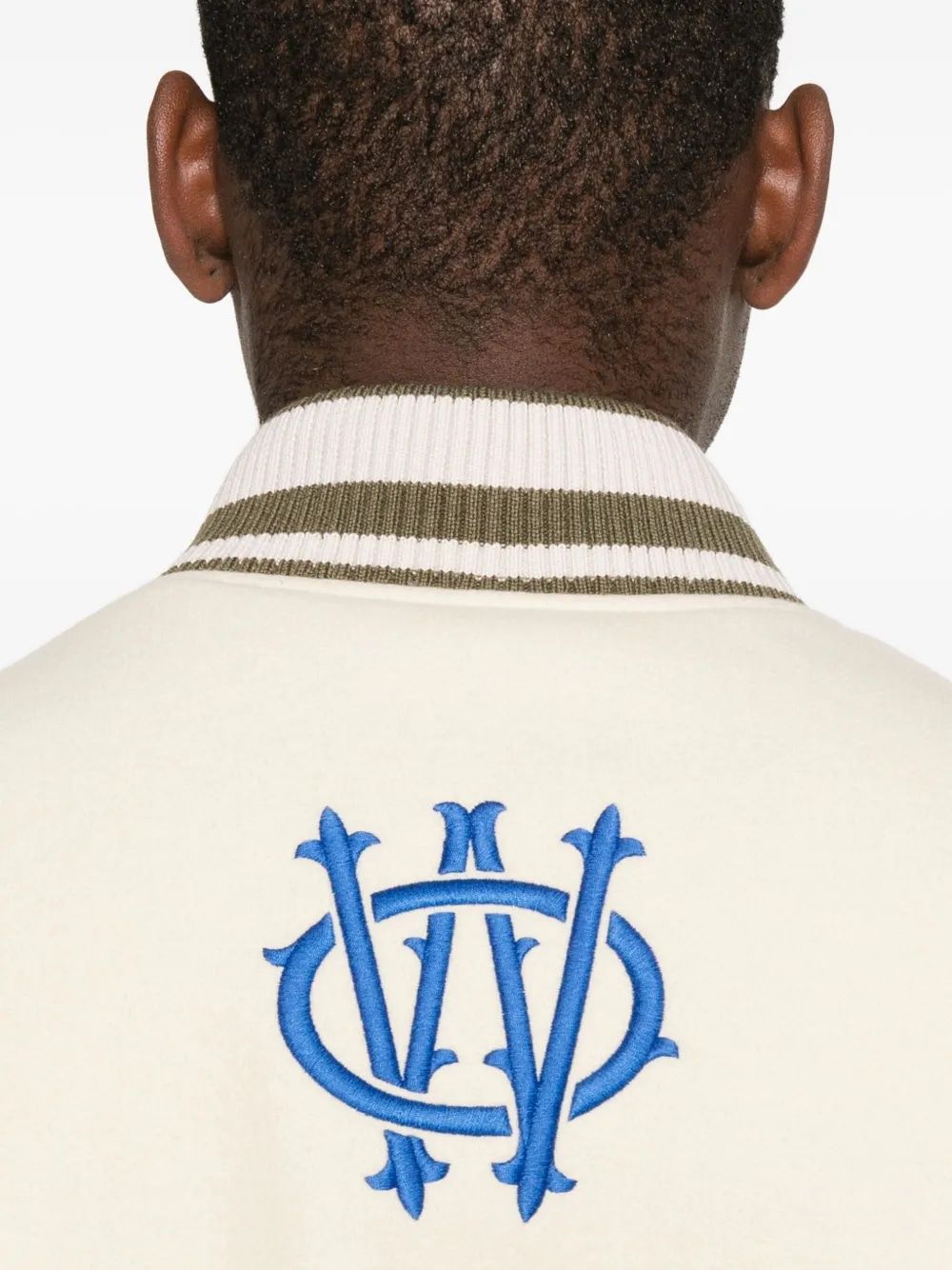 OFF-WHITE Gothic Wool Varsity Jacket for Men