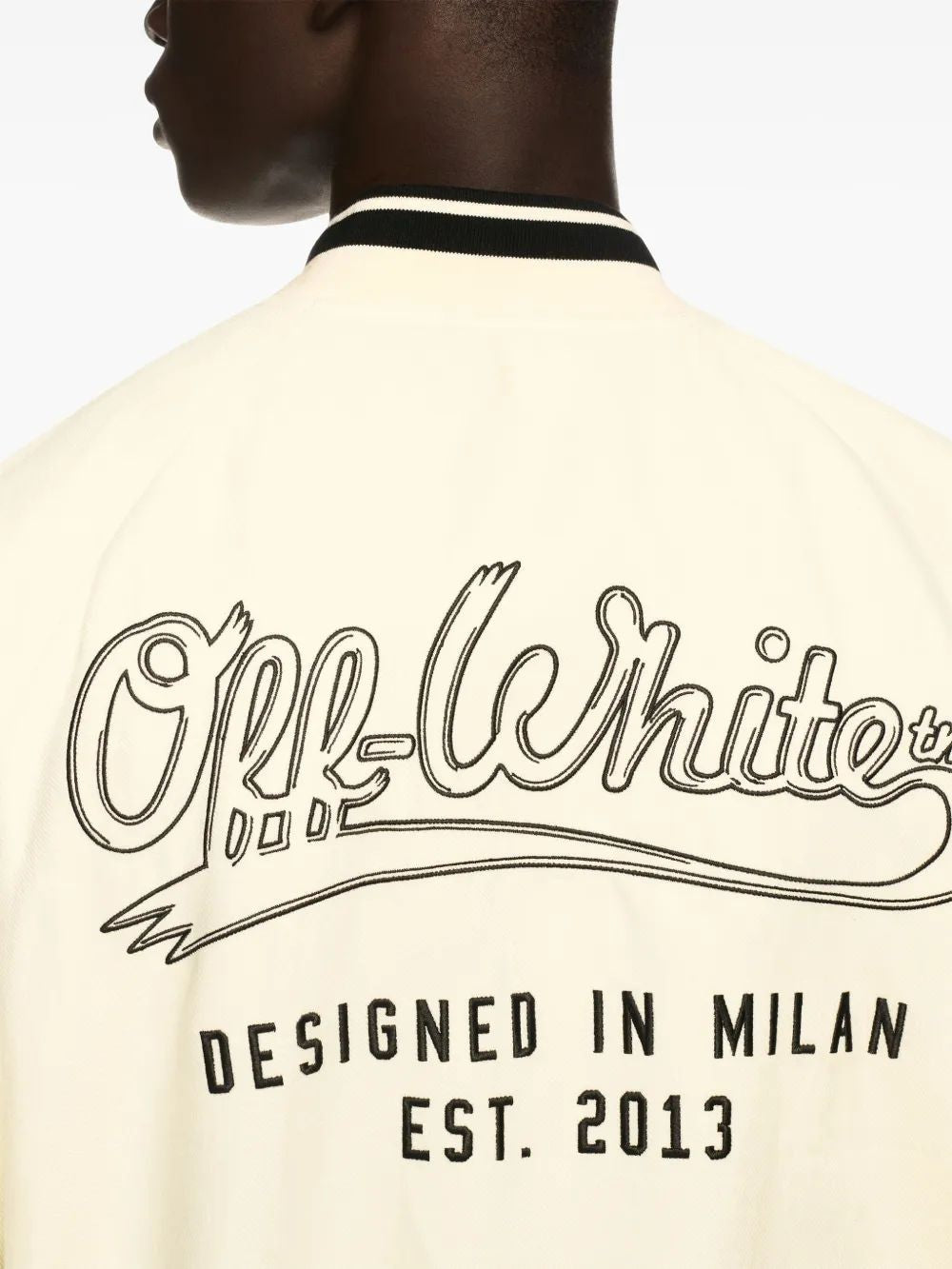 OFF-WHITE Italic Linen Souvenir Jacket - Men's Outerwear