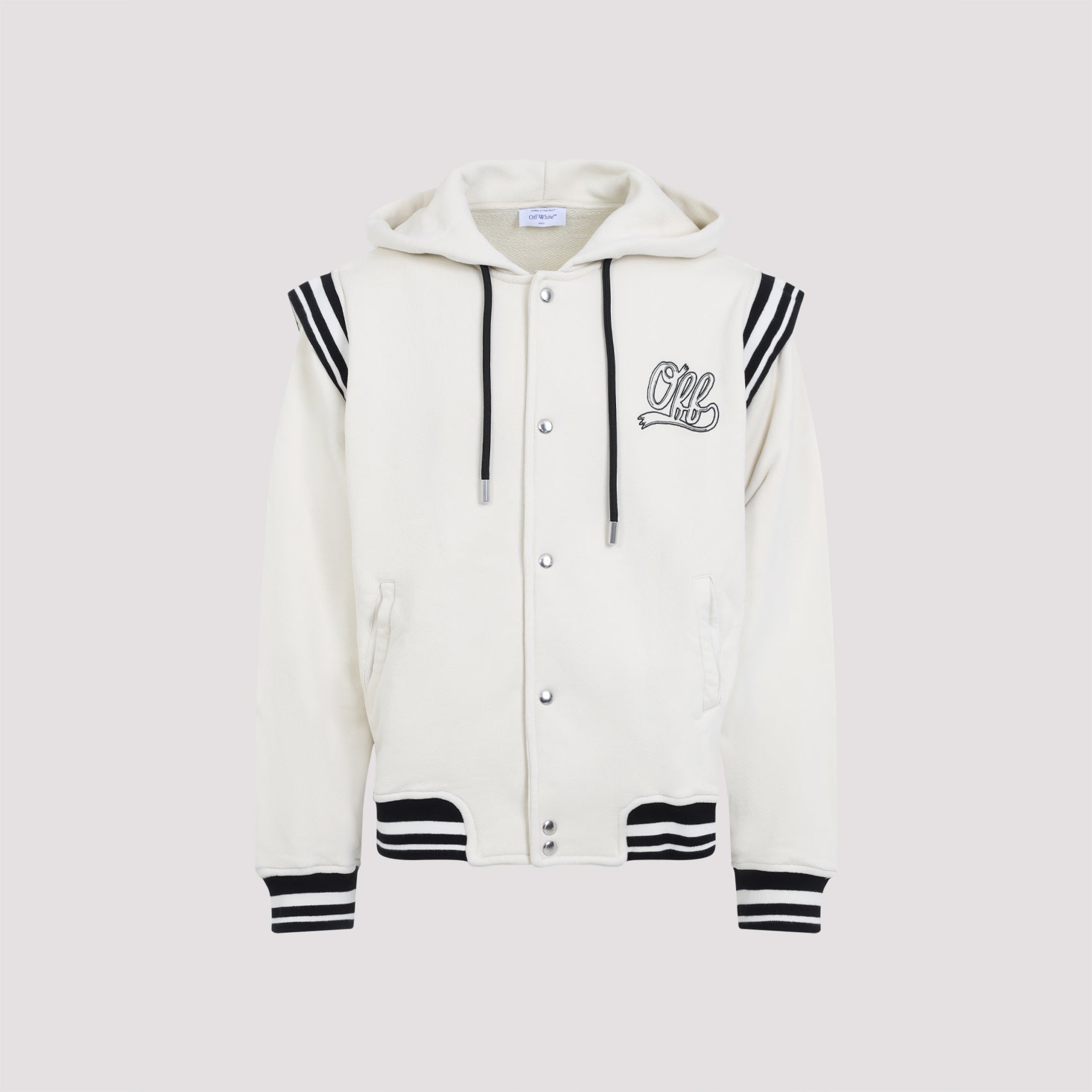 OFF-WHITE Fleece Varsity Hoodie