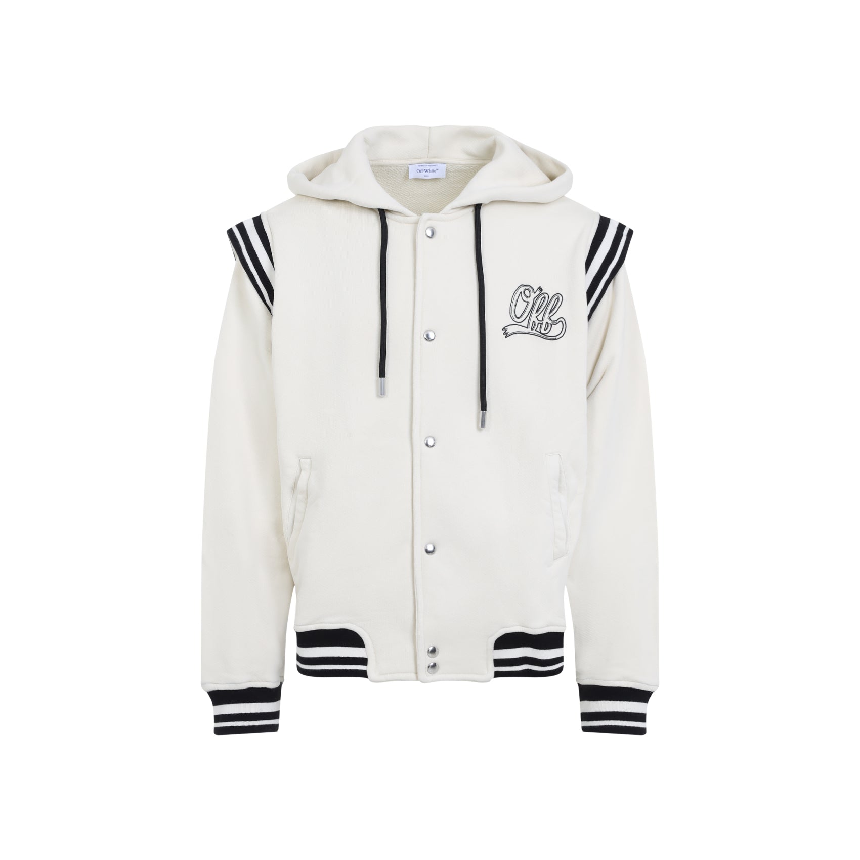 OFF-WHITE Fleece Varsity Hoodie
