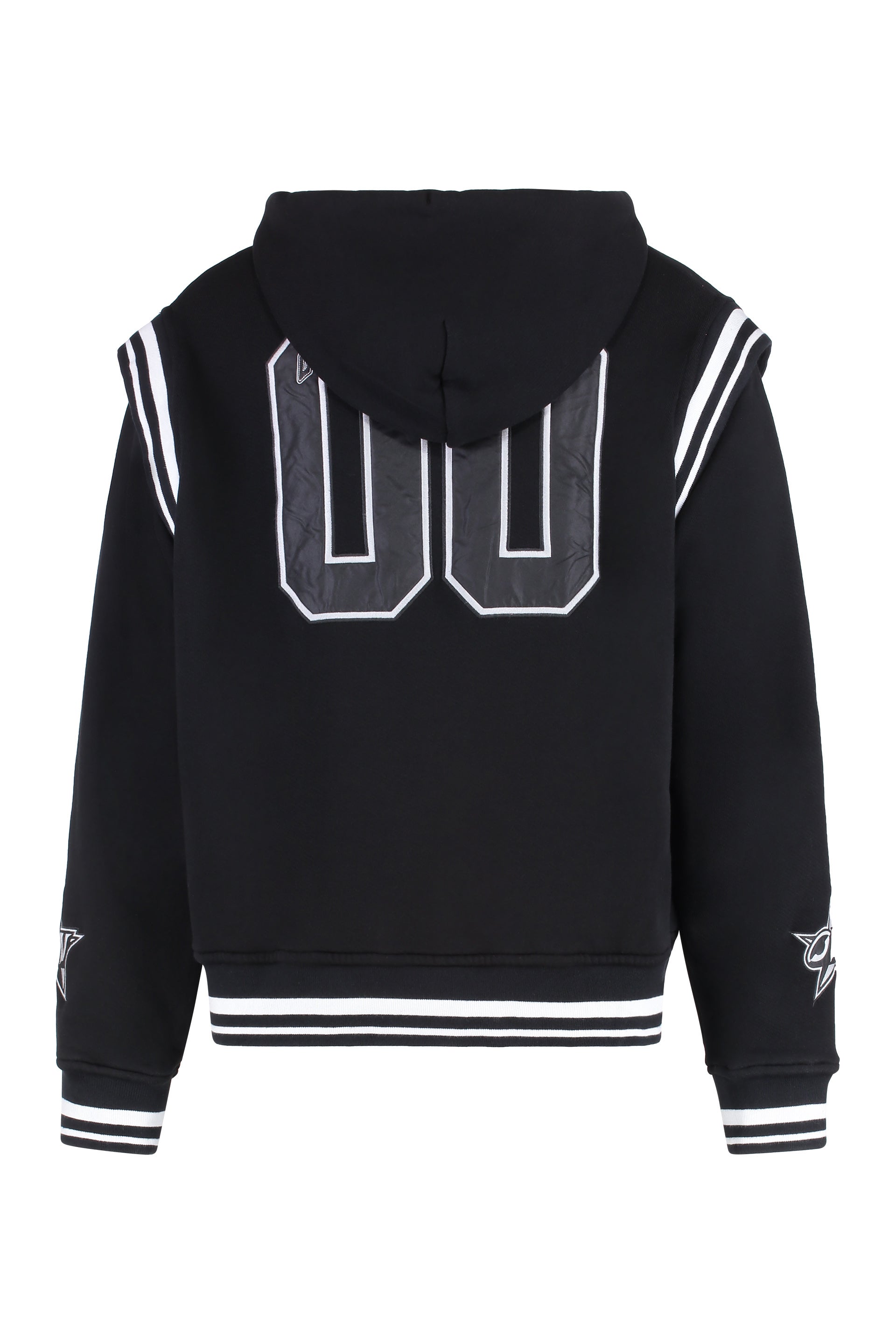 OFF-WHITE Men's Cotton Bomber Jacket with Logo