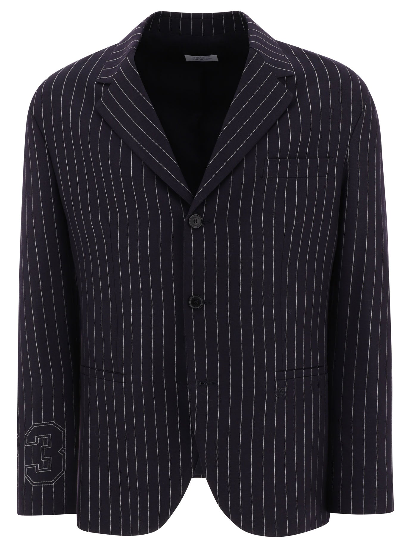OFF-WHITE Tailored Pinstriped Blazer - Men’s Fit