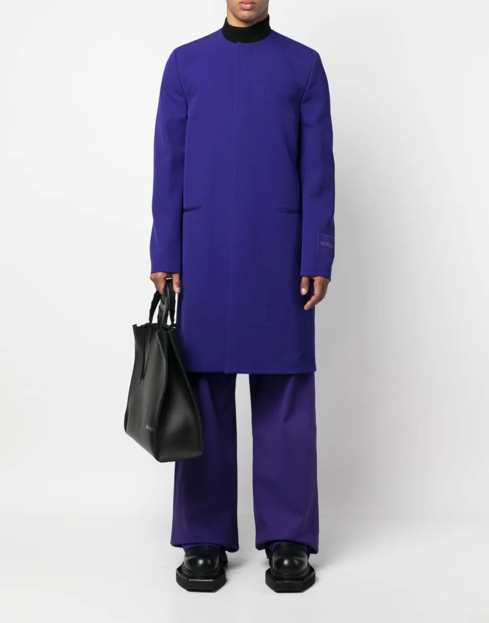 OFF-WHITE Wave Tag Dry Wool Skate Jacket - FW25