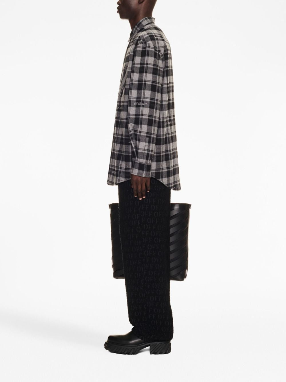 OFF-WHITE Padded Check Flannel Overshirt