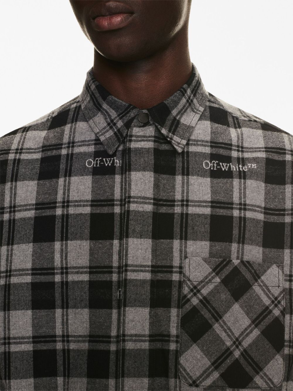 OFF-WHITE Padded Check Flannel Overshirt