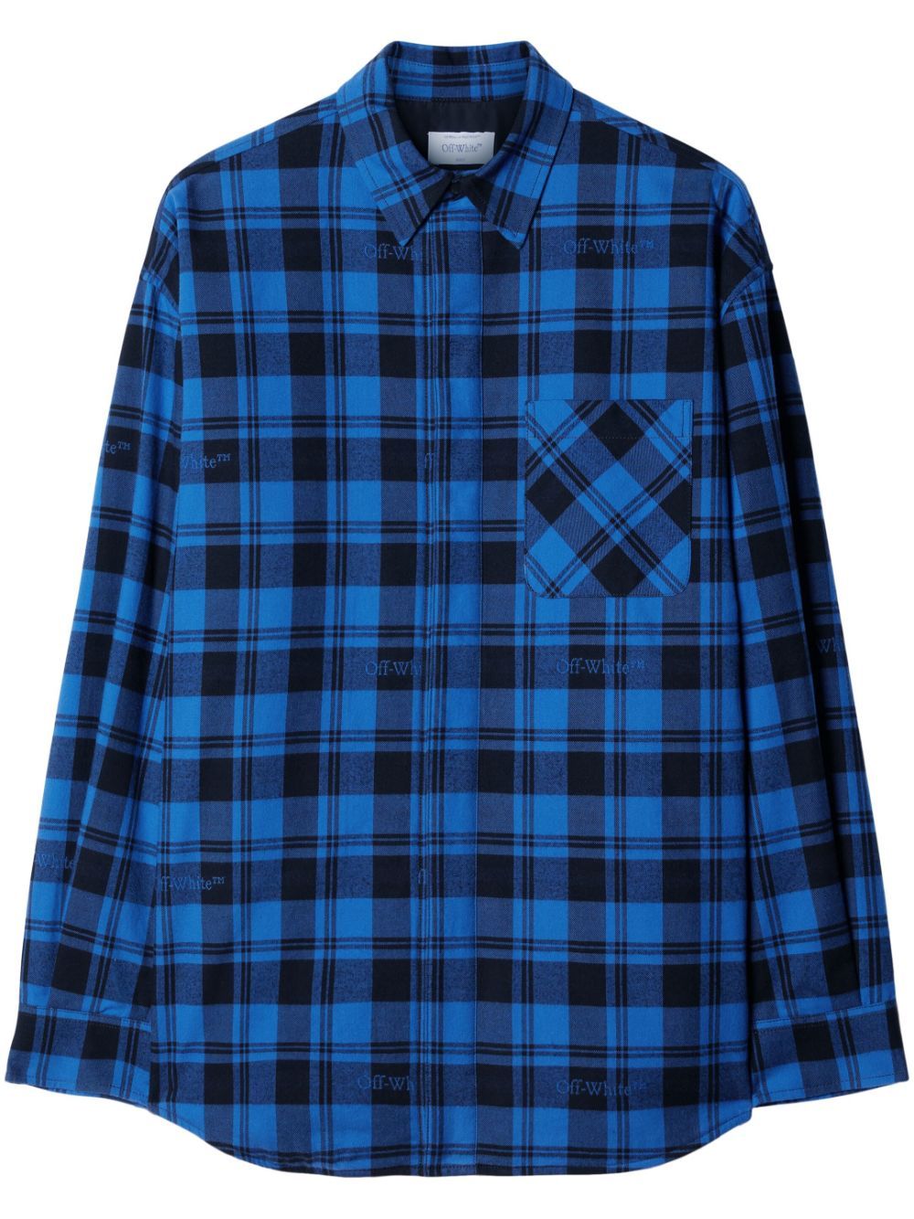 OFF-WHITE Men's Check Flannel Padded Overshirt