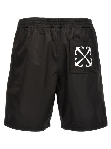OFF-WHITE Men's Mini Nylon Swim Shorts