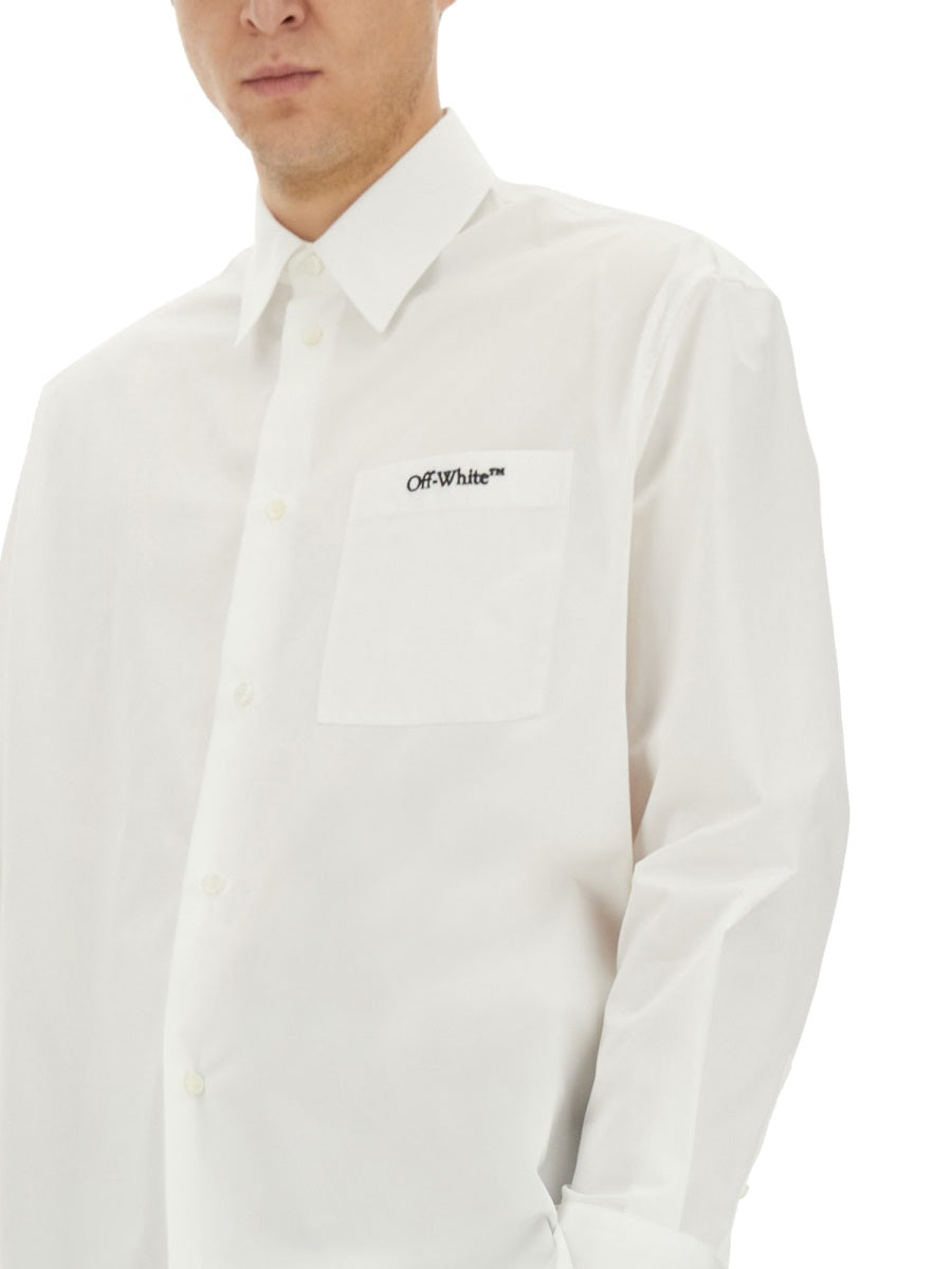OFF-WHITE Oversized Cotton Shirt for Men - SS25