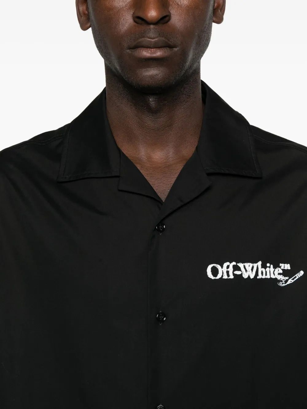 OFF-WHITE Scribble Bowling Shirt for Men