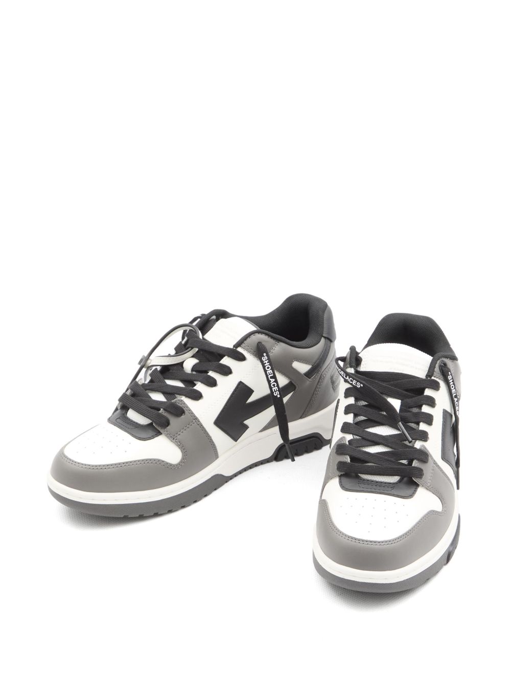 OFF-WHITE Panelled Leather Sneakers for Men