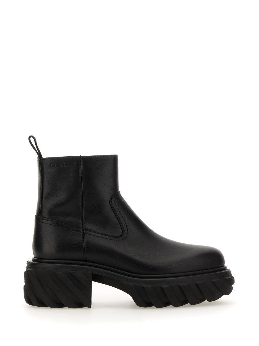 OFF-WHITE Men's Leather Boot