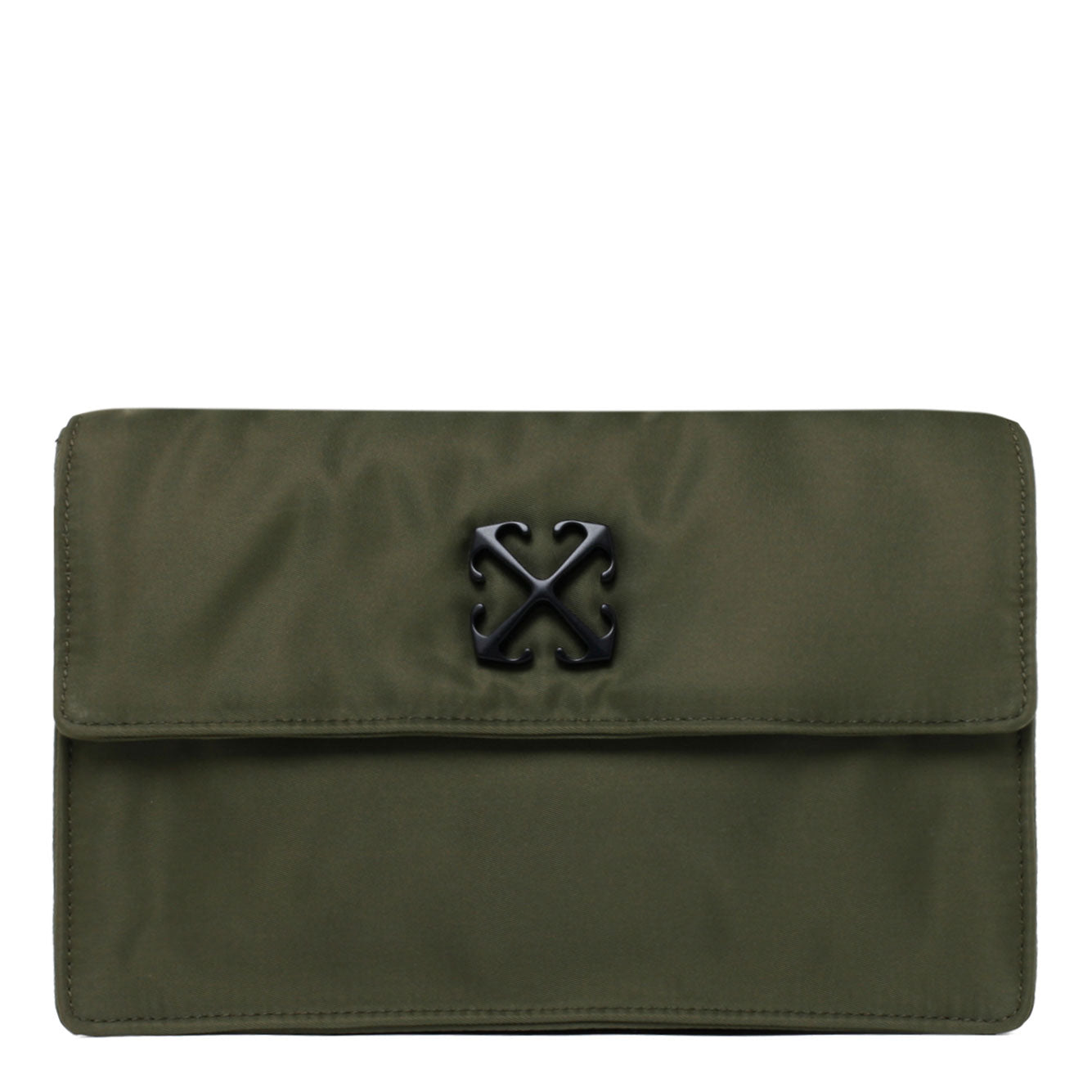 OFF-WHITE Military Green Mini Polyester Handbag for Men