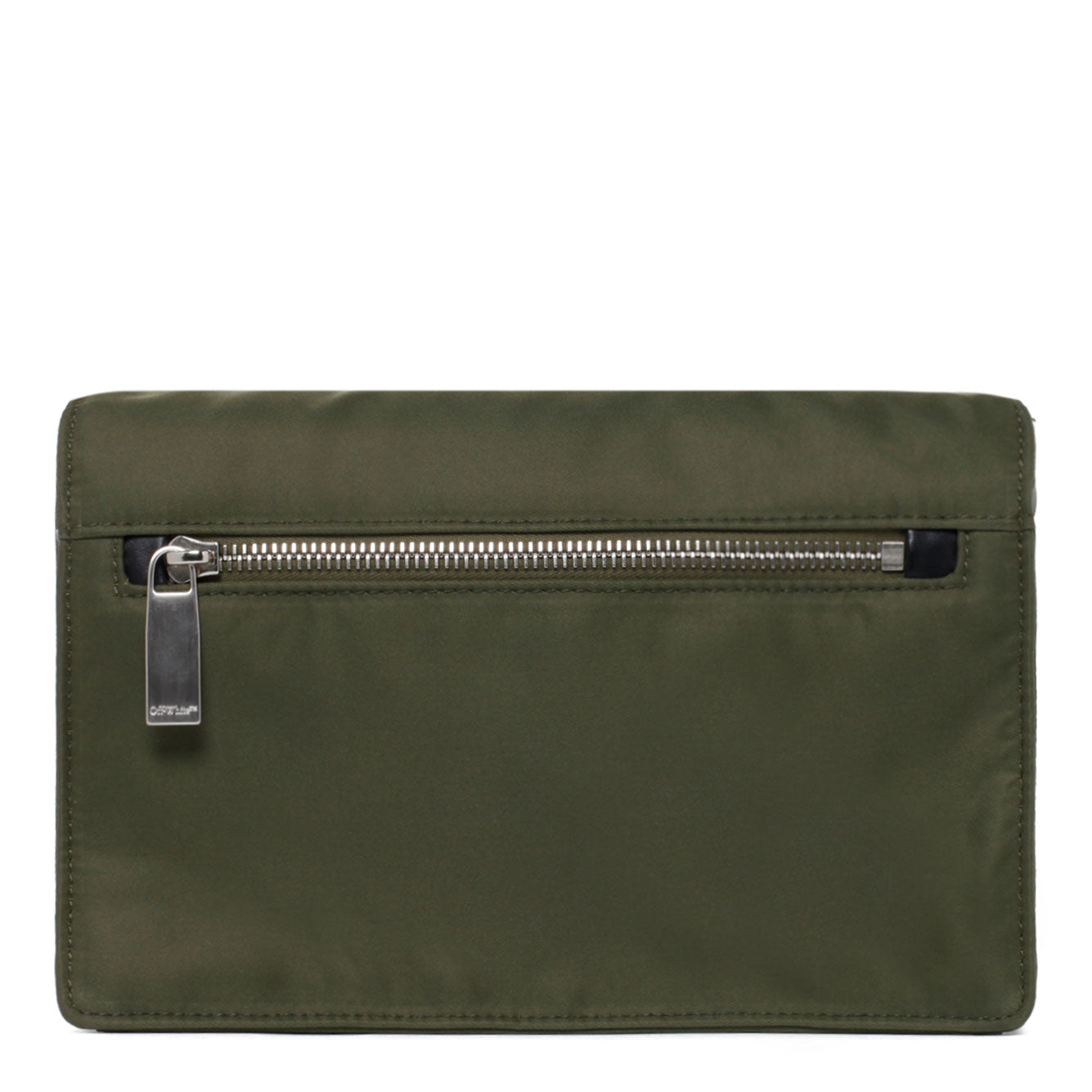 OFF-WHITE Military Green Mini Polyester Handbag for Men