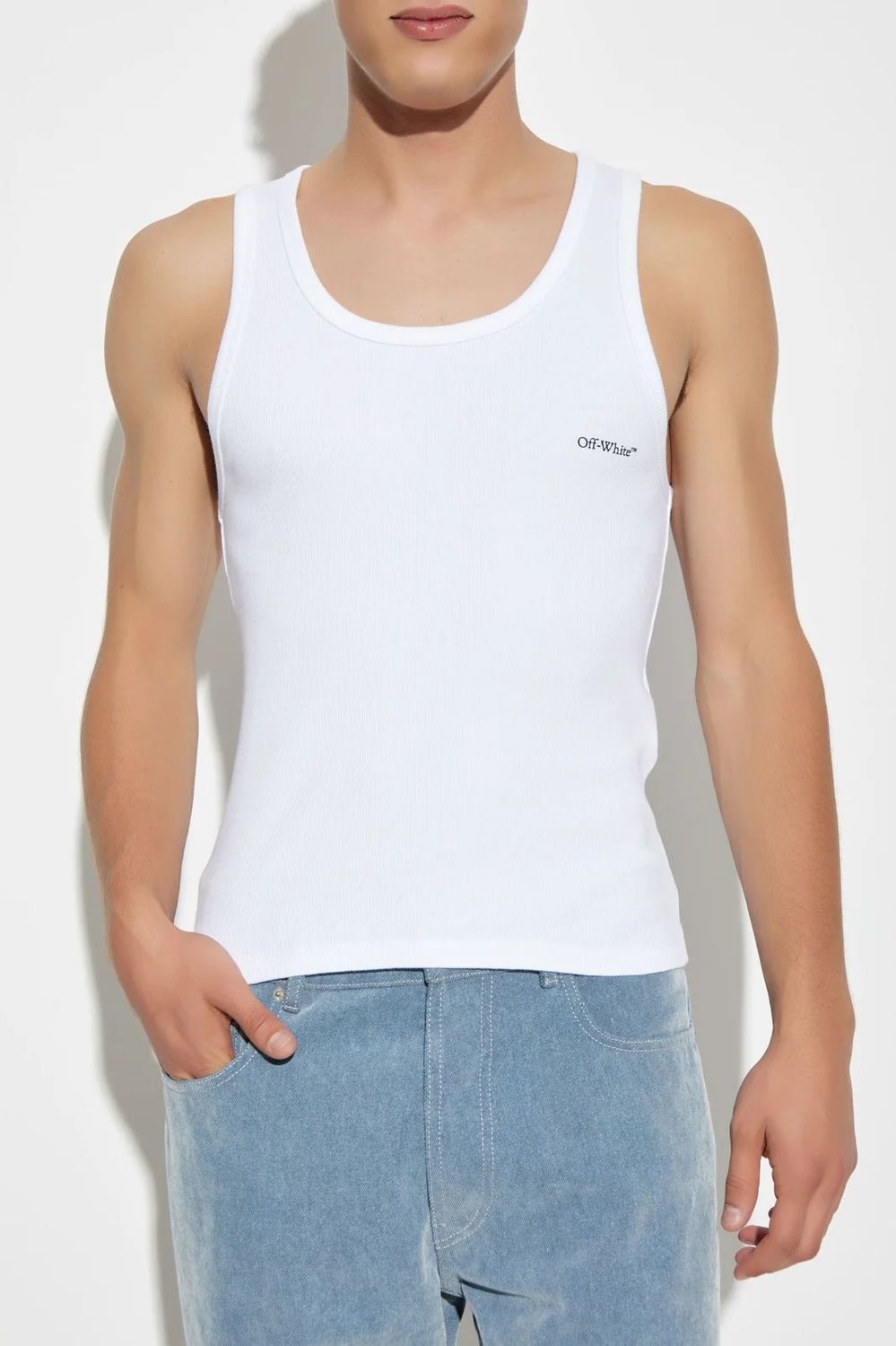 OFF-WHITE Bookish Rib Tanktop for Men