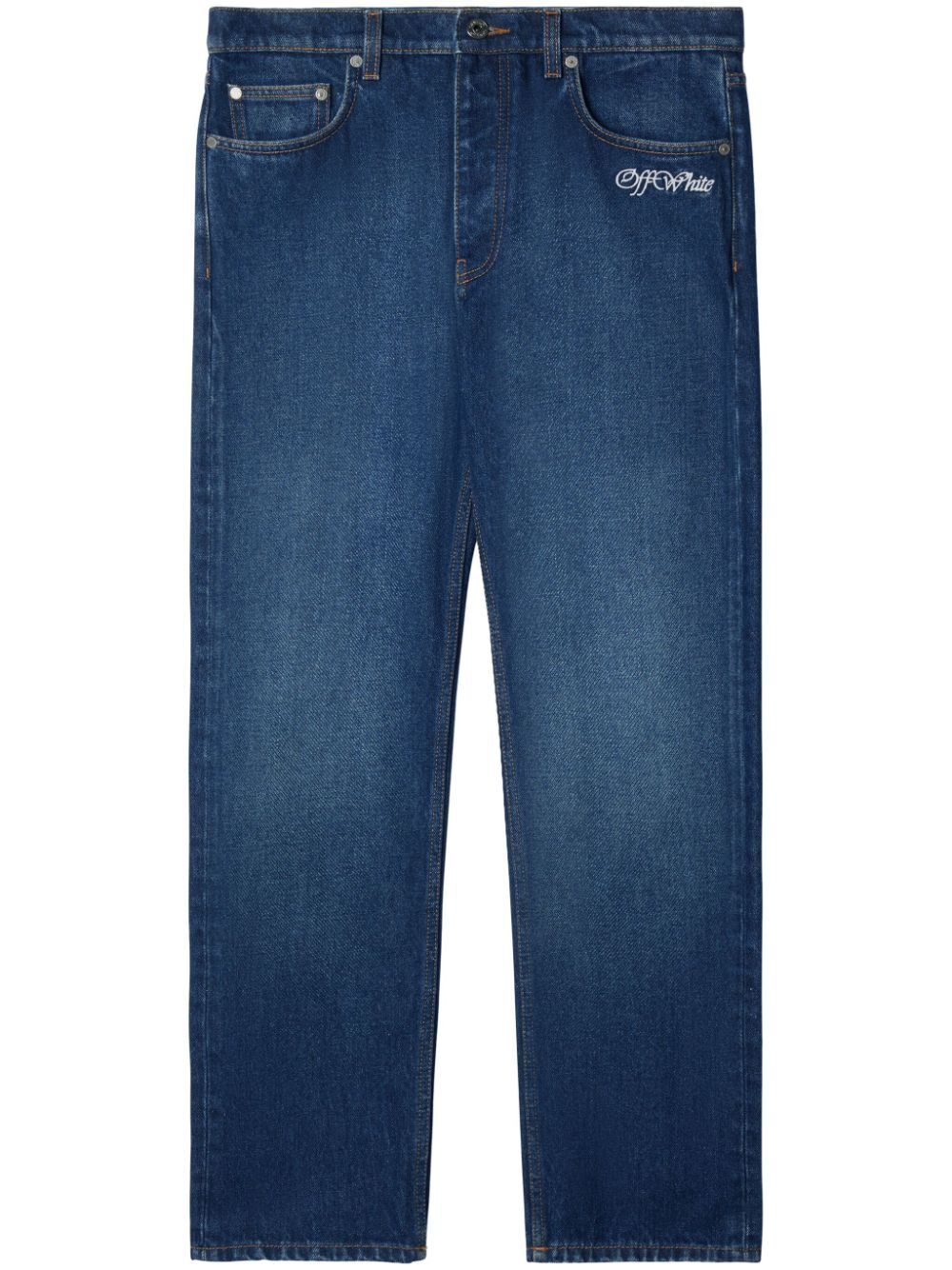 OFF-WHITE Men's Script Tapered Jeans