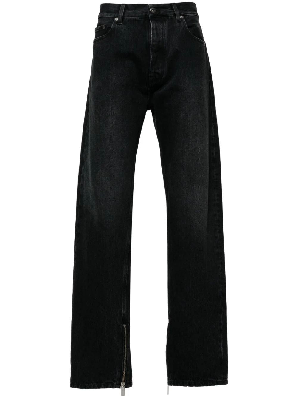 OFF-WHITE Vintage Zip Detail Skate Jeans for Men