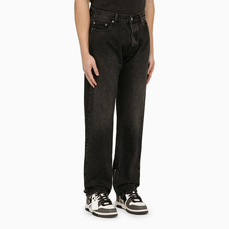 OFF-WHITE Vintage Zip Detail Skate Jeans for Men