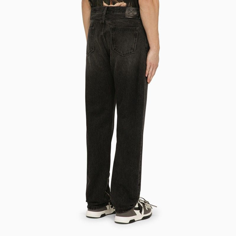 OFF-WHITE Vintage Zip Detail Skate Jeans for Men