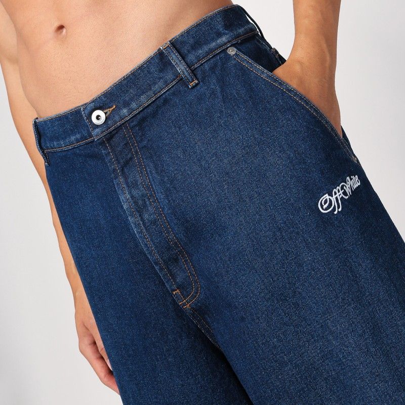 OFF-WHITE Wide Denim Jeans for Men - FW24 Collection