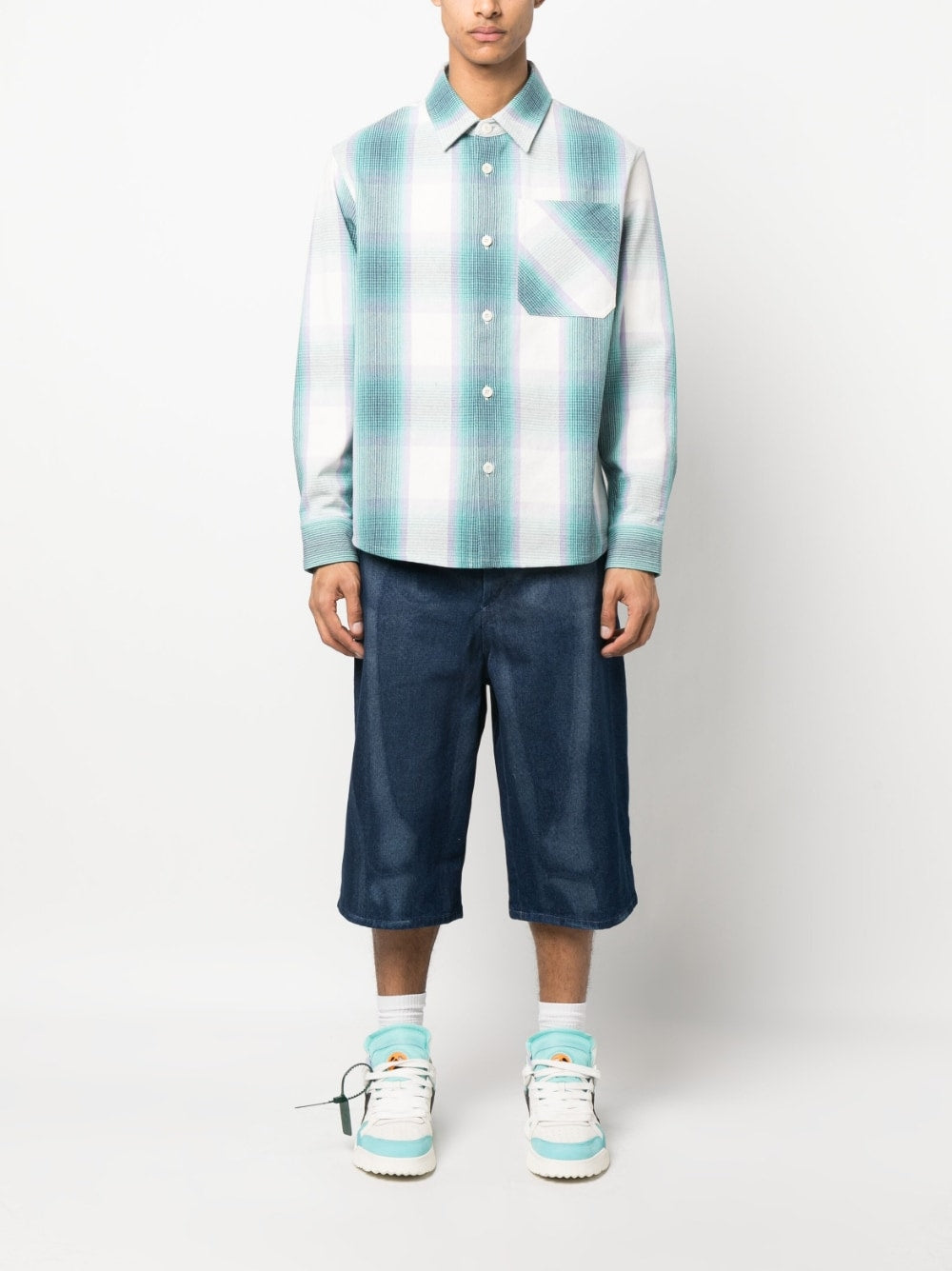 OFF-WHITE Body Scan Bermuda Shorts - Size 31