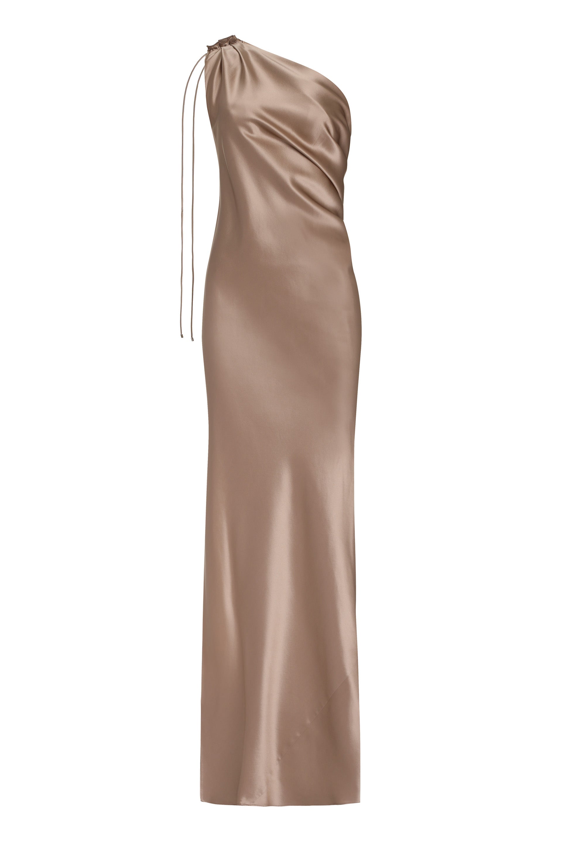 MAX MARA One Shoulder Draped Mini Dress