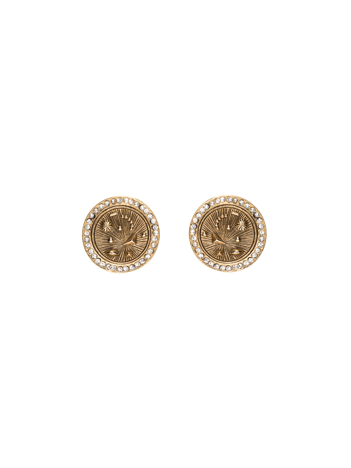 THOT Bold Brass Mini Earrings