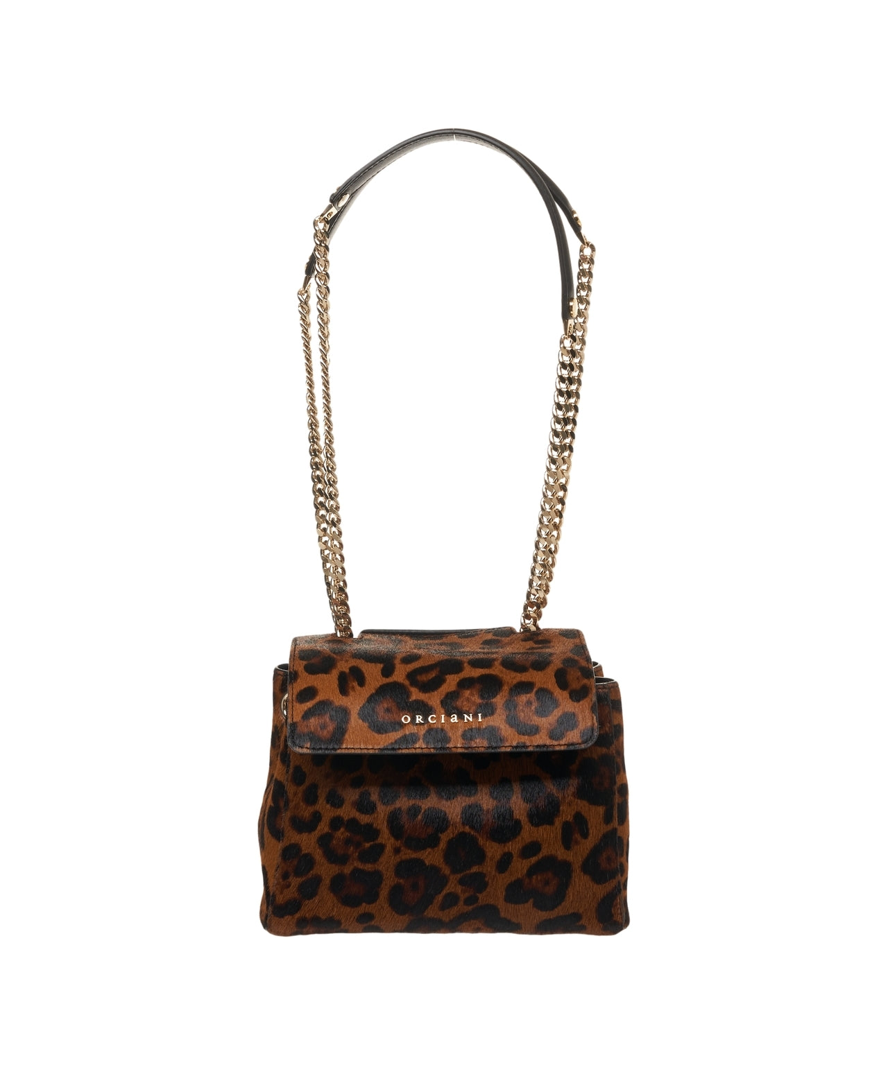ORCIANI Stylish Animal Print Shoulder Bag (40 x 30 x 16 cm)