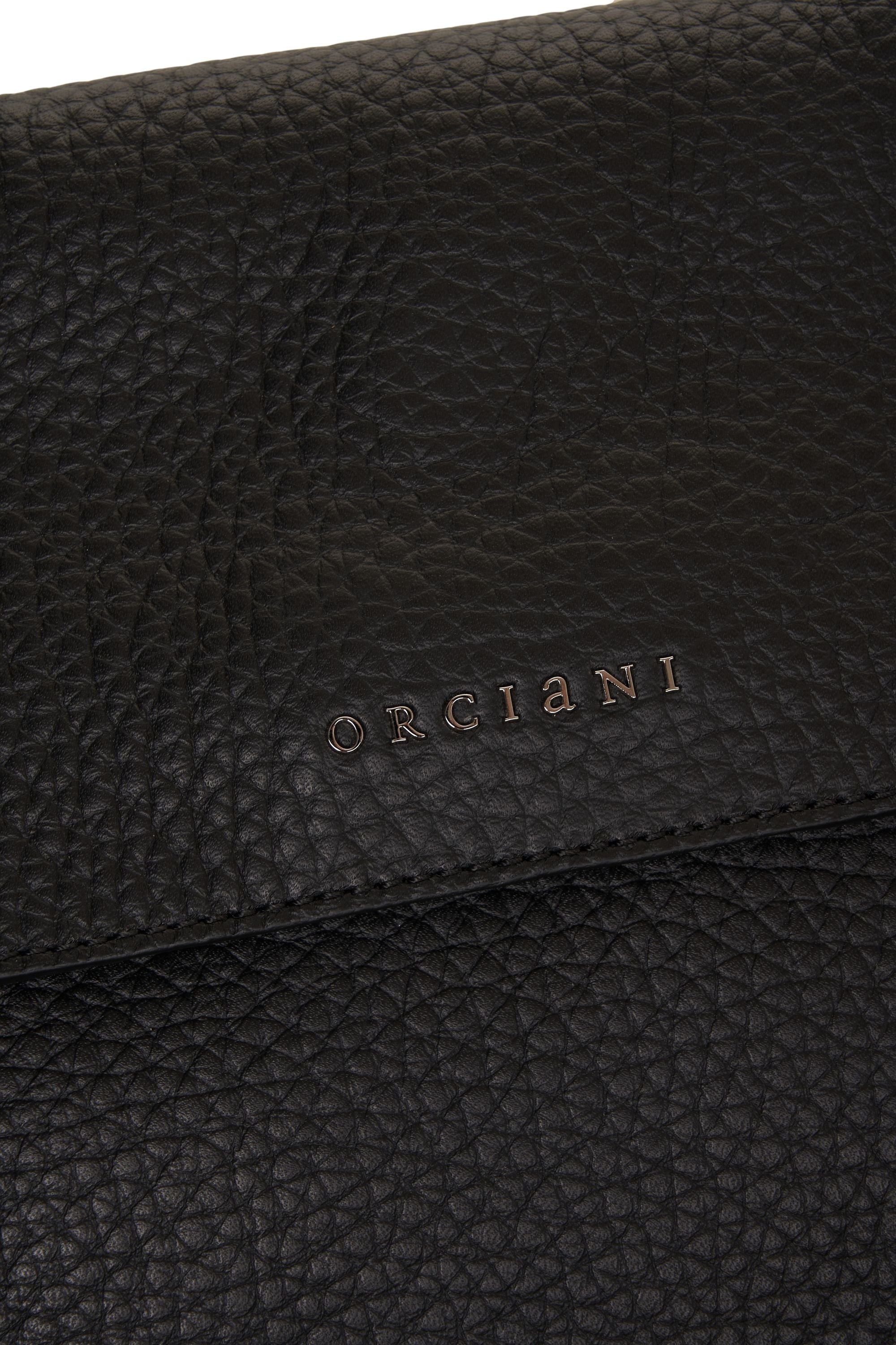 ORCIANI Elegant Hammered Leather Shoulder Bag - 38 x 30 cm