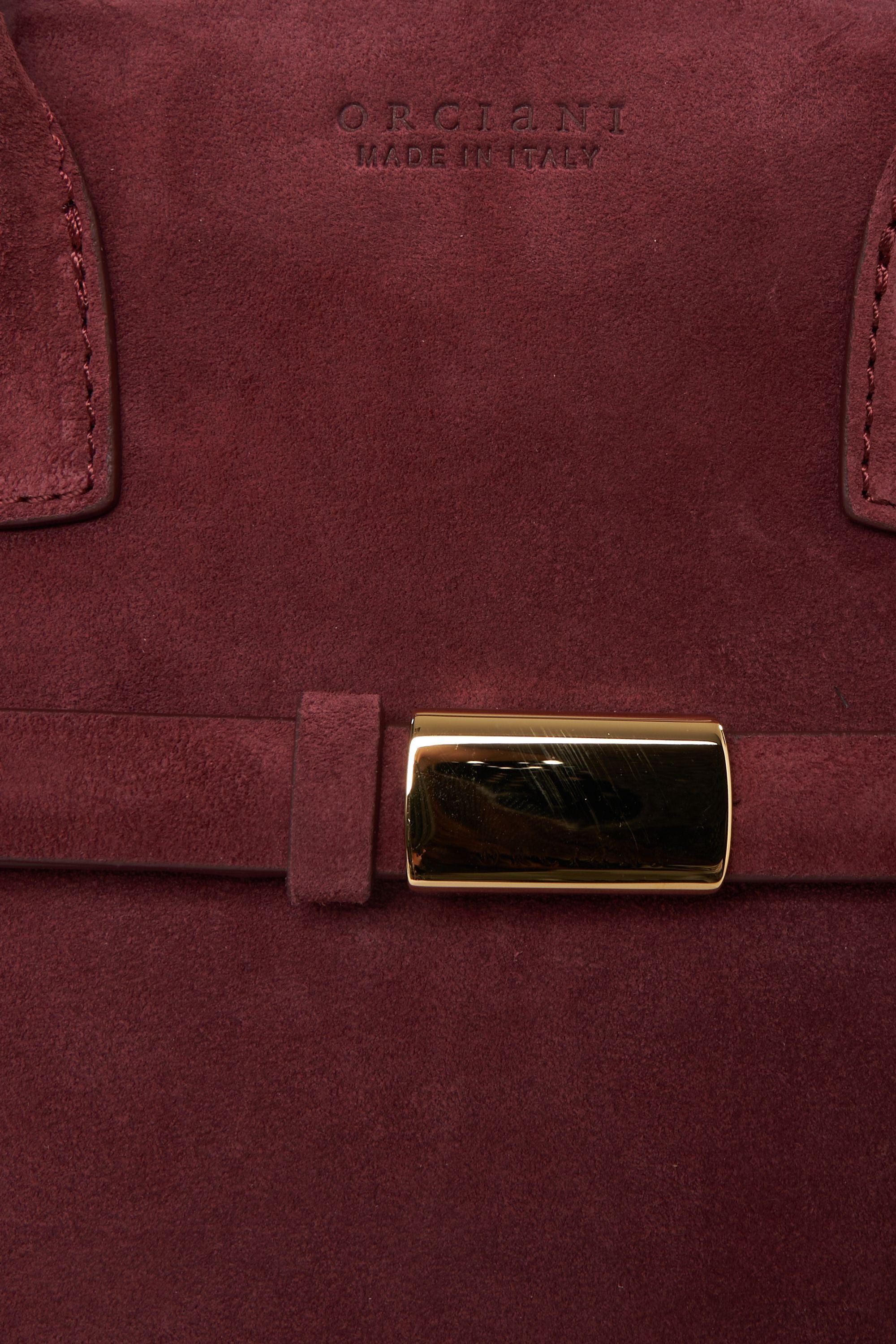 ORCIANI Elegant Suede Handbag 30 x 23 cm