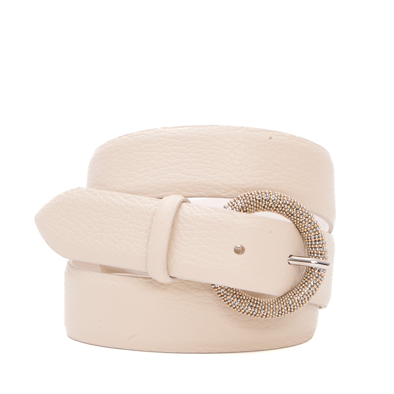 ORCIANI Elegant Rhinestone Buckle Belt - 3 cm