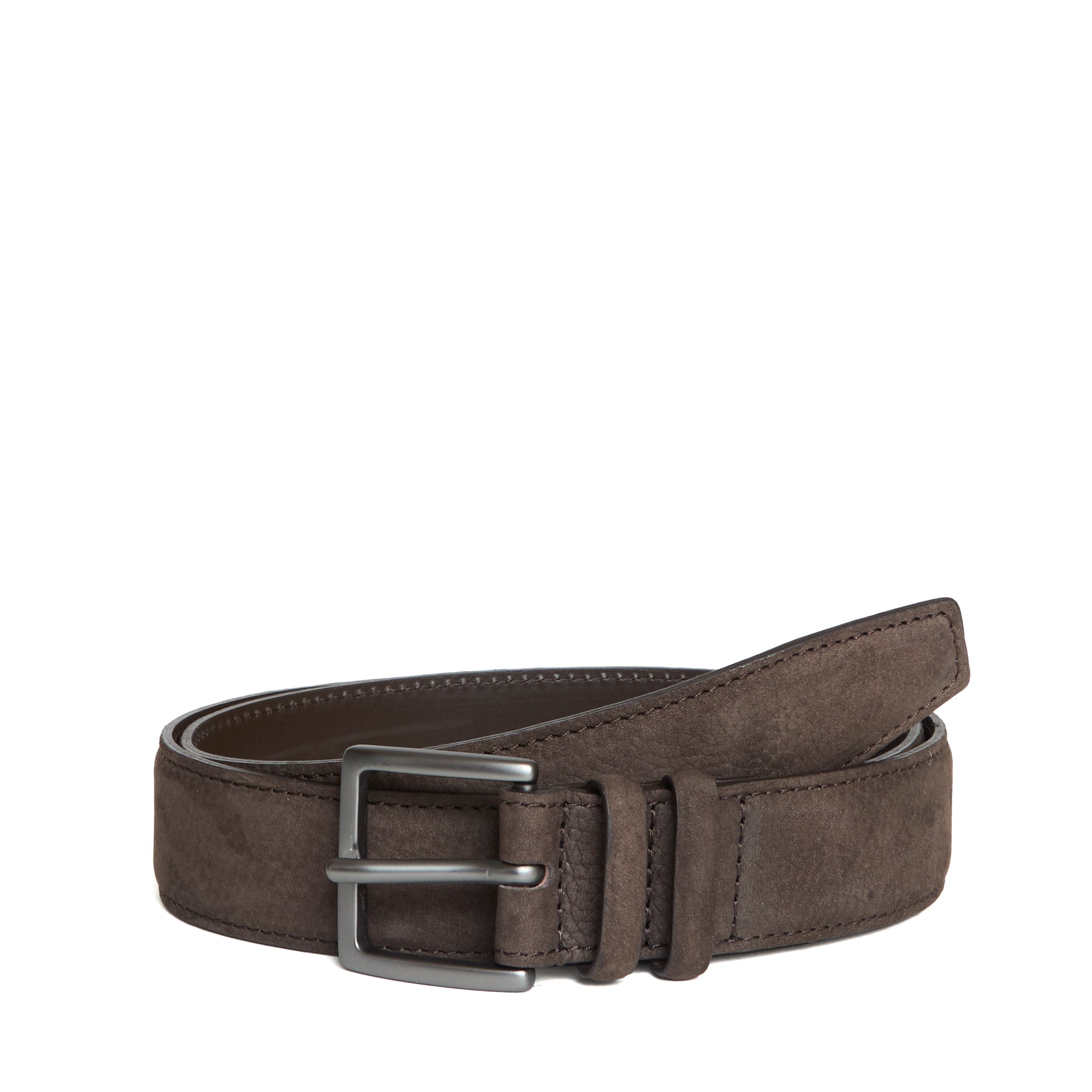 ORCIANI Classic Nubuck Leather Belt - 3.5 cm Width