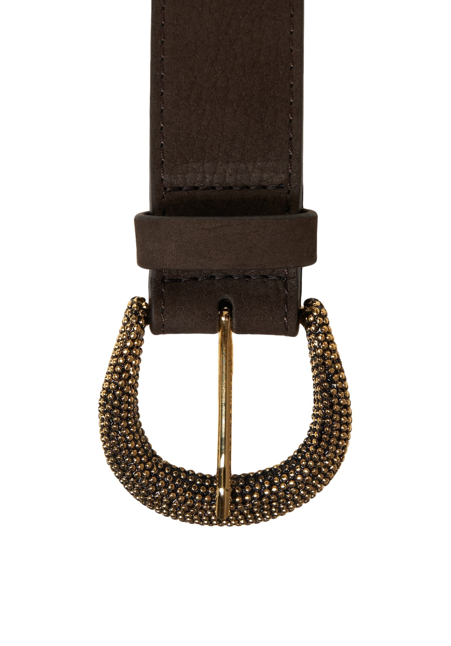 ORCIANI Elegant Structured Belt with Unique Buckle - 3 cm Width