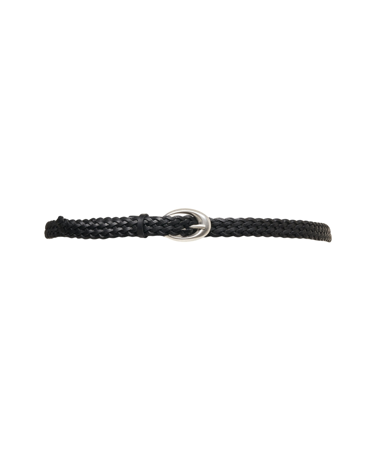 ORCIANI Woven Leather Belt with Metal Buckle - Women’s Accessories