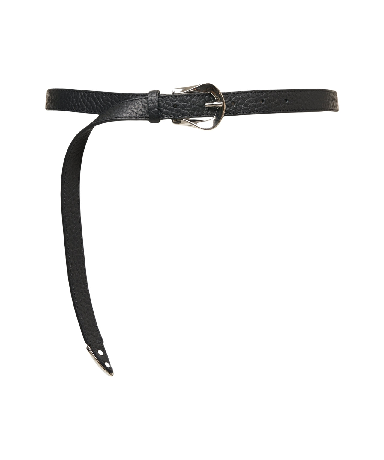 ORCIANI Elegant Slim Hammered Leather Belt for Women