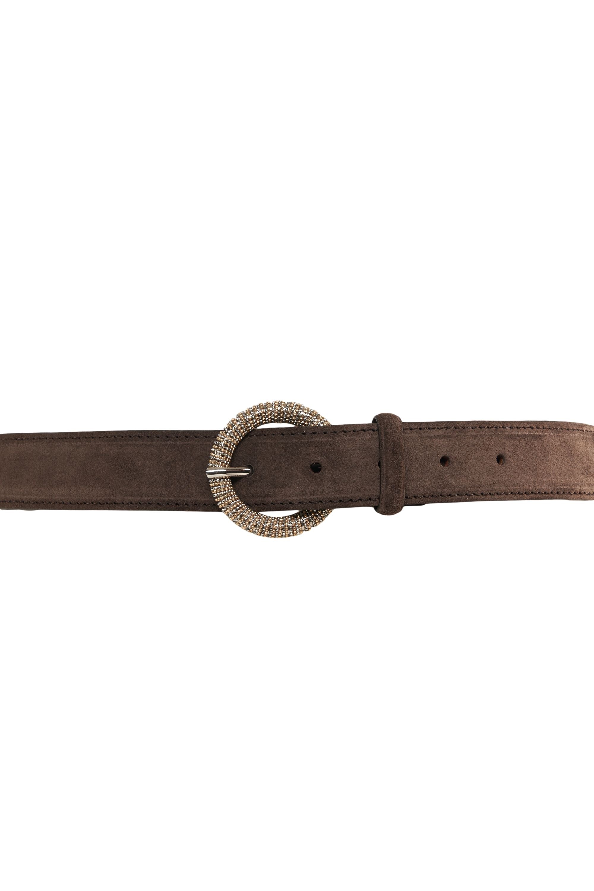 ORCIANI Elegant Suede Belt with Round Buckle