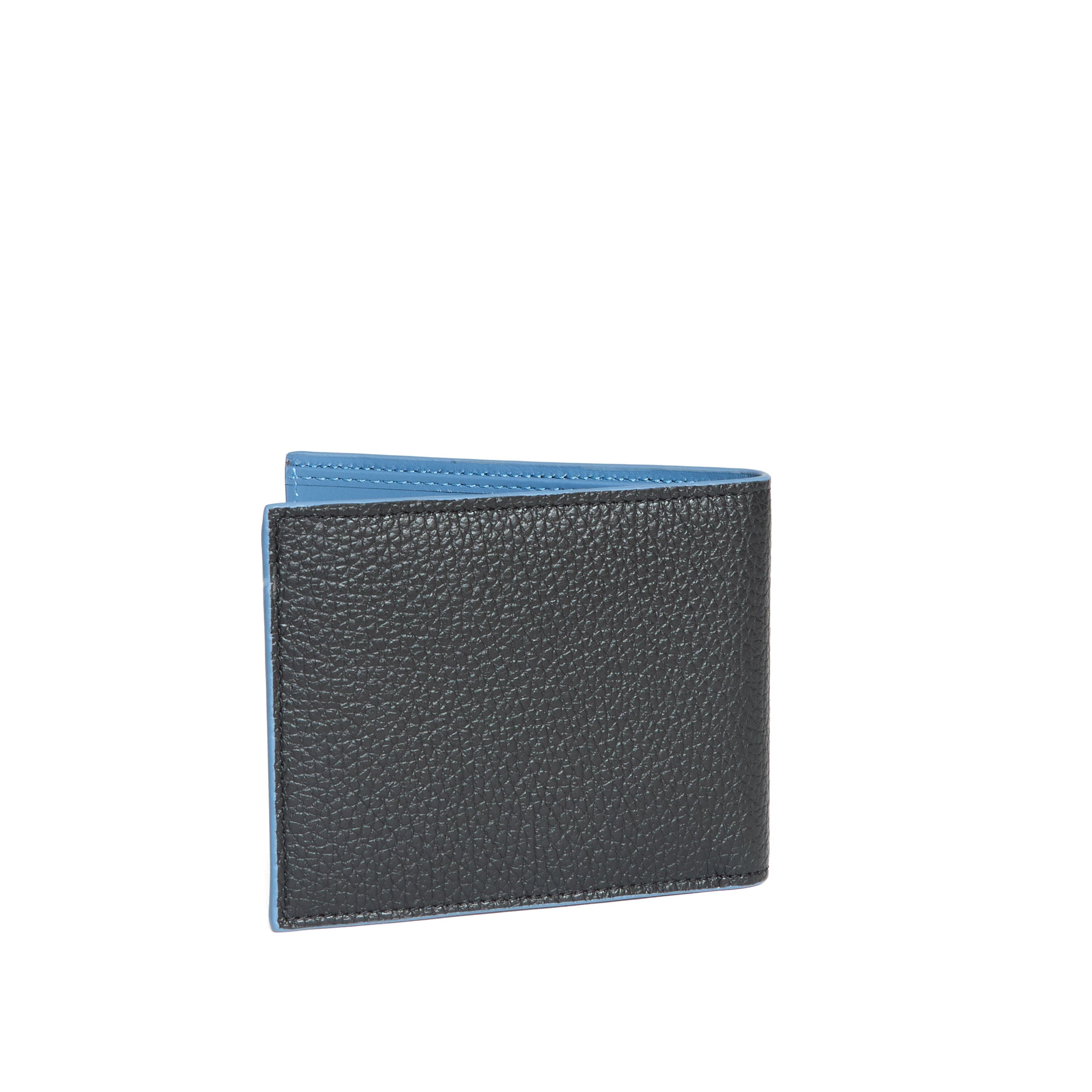 ORCIANI Mini Bicolor Leather Wallet with RFID Protection