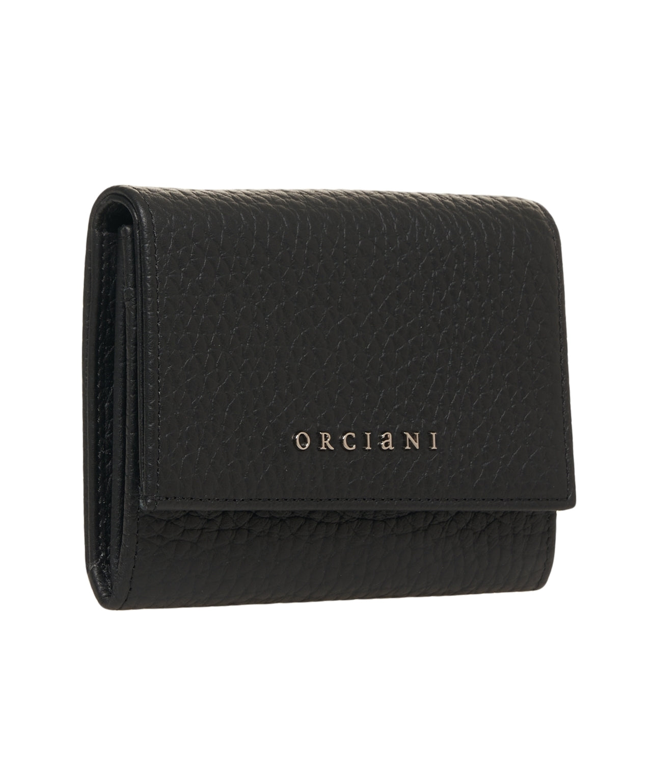 ORCIANI Mini Compacted Hammered Leather Wallet