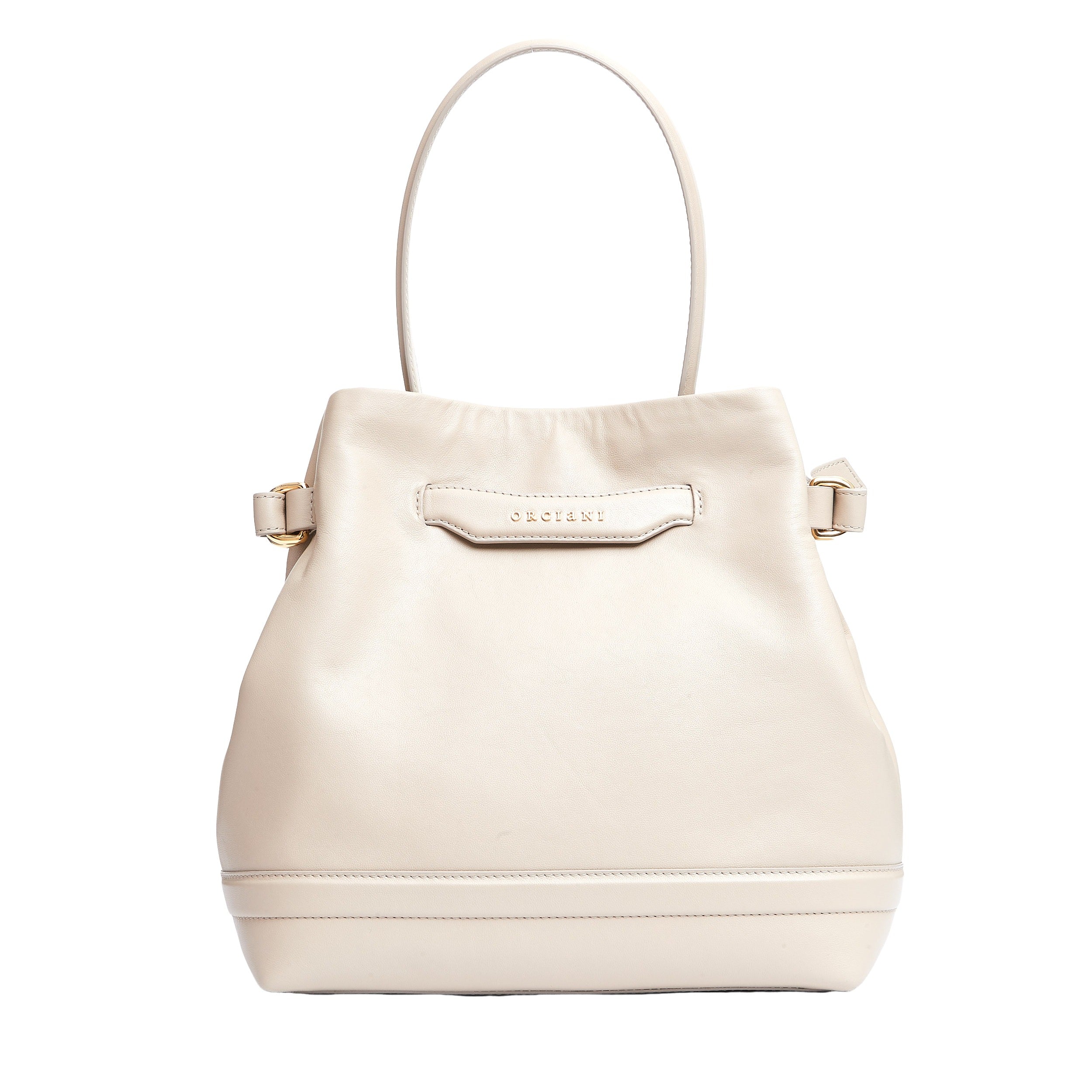 ORCIANI Elegant Mini Leather Bucket Handbag