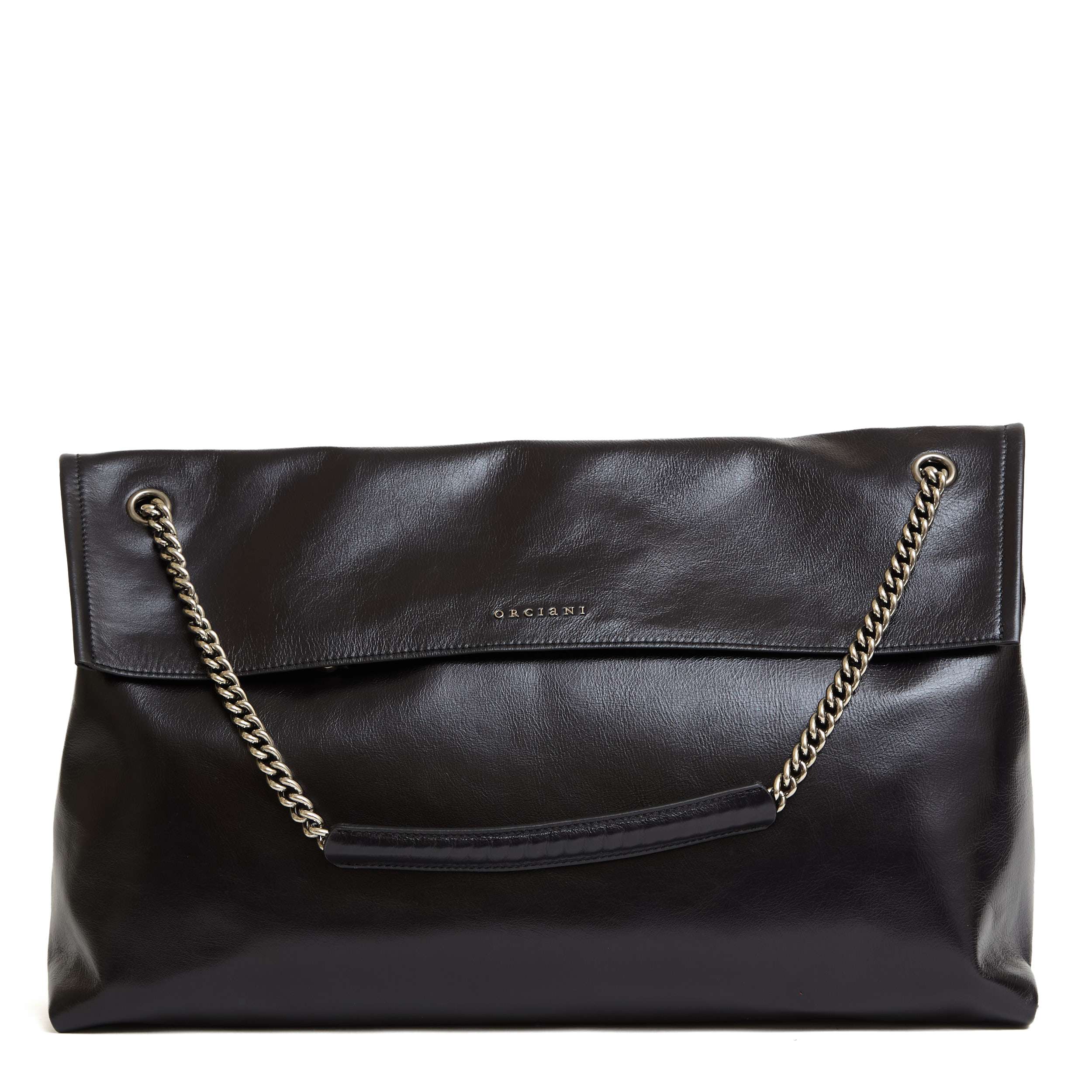 ORCIANI Gotham Mini Handbag - Stylish and Glossy Finish
