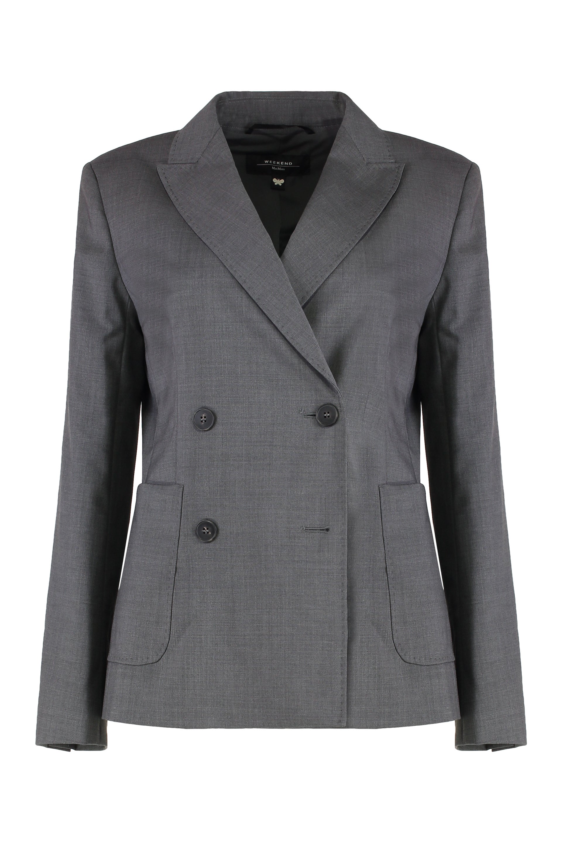 WEEKEND MAX MARA Double-Breasted Virgin Wool Jacket for Women