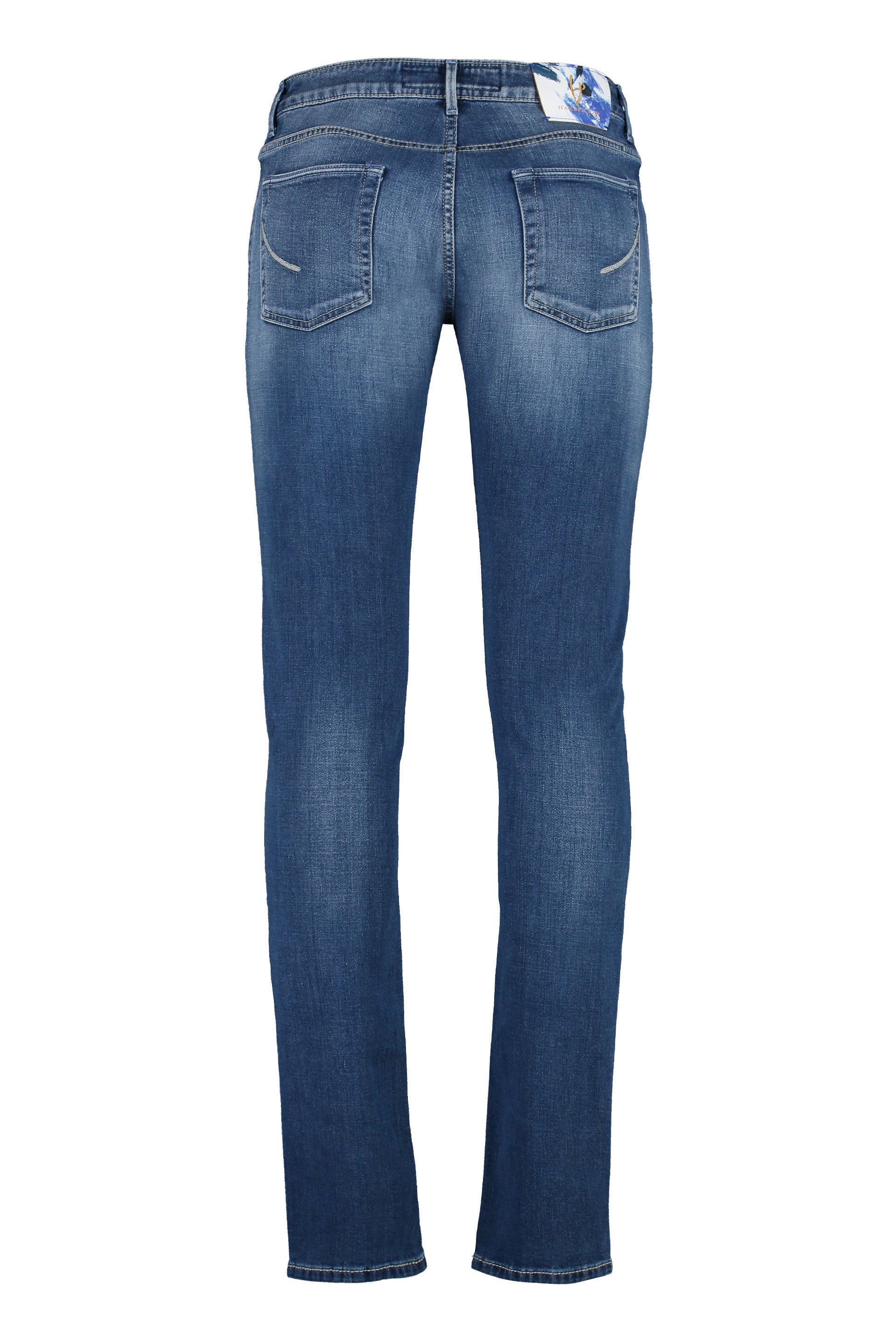 HANDPICKED	 Slim Fit Distressed Jeans for Men