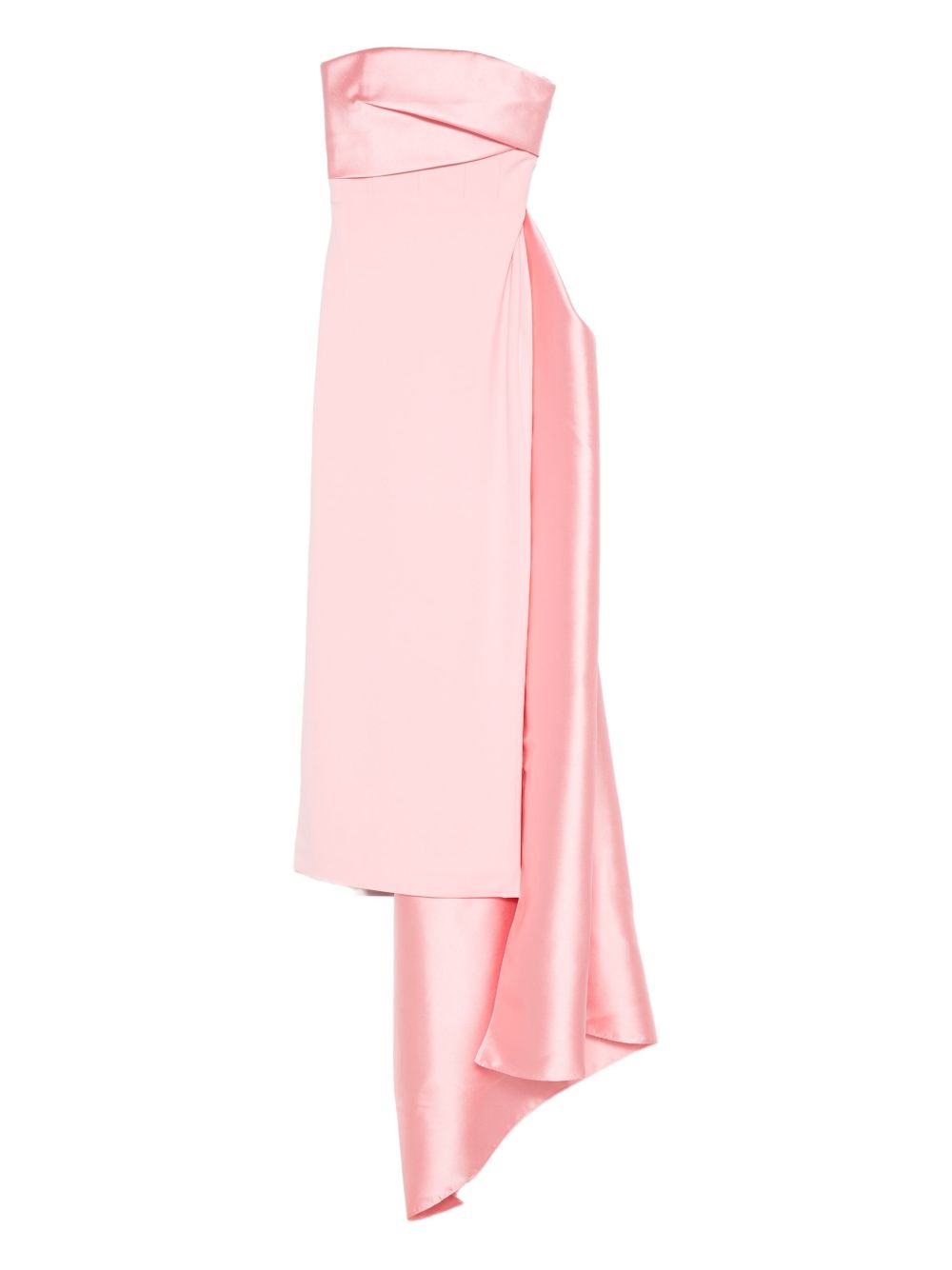 SOLACE LONDON Asymmetric Draped Maxi Dress