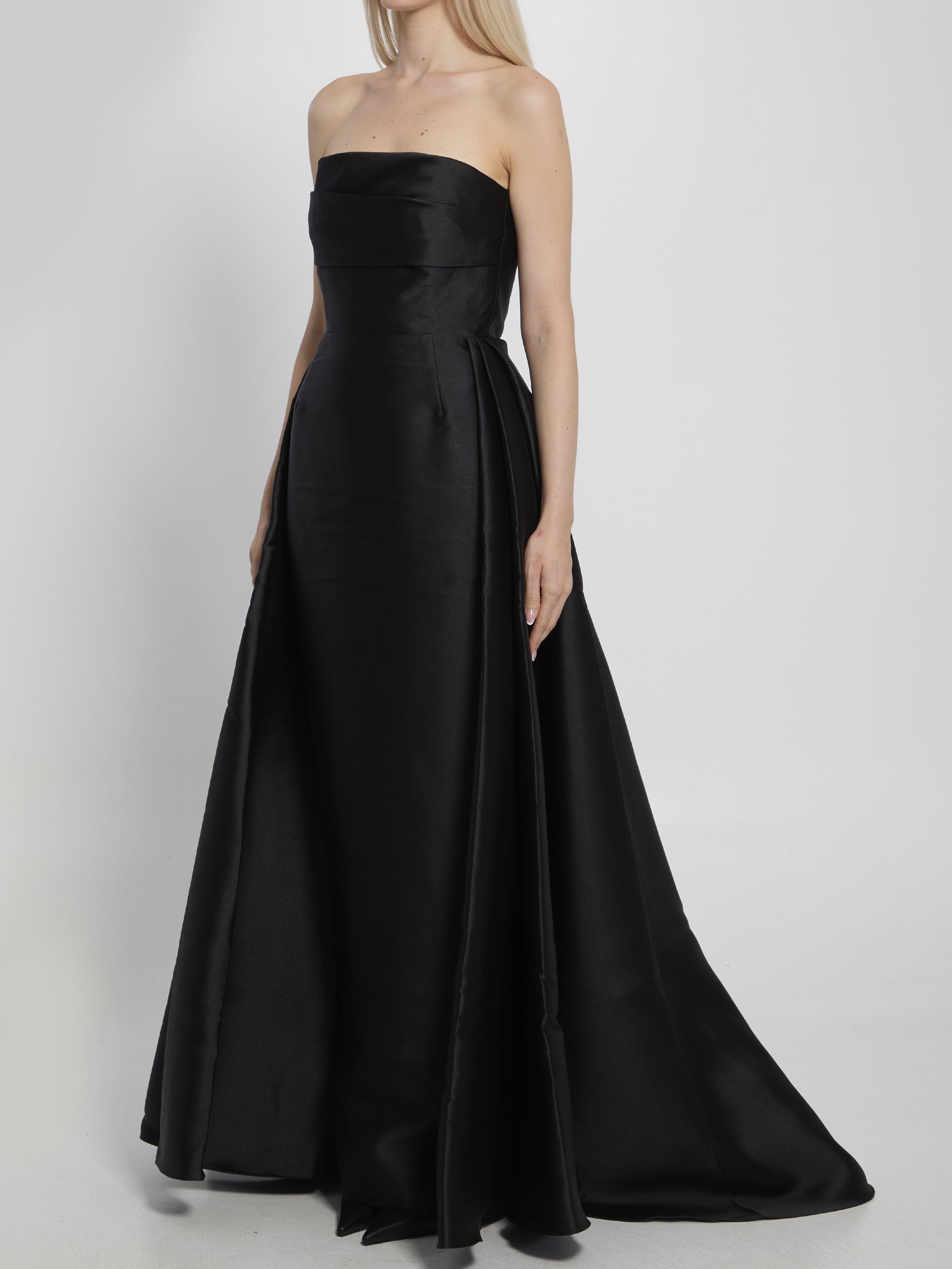 SOLACE LONDON Elegant Maxi Dress with Boat Neckline - Size 8