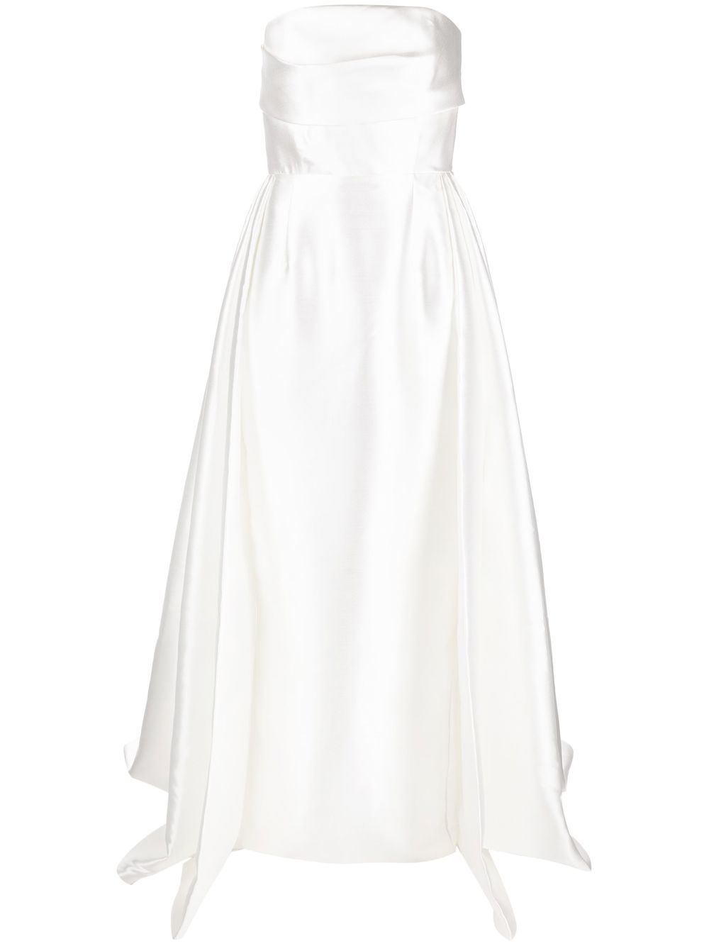 SOLACE LONDON Tiffany Long Dress - Floor-Length Strapless Design