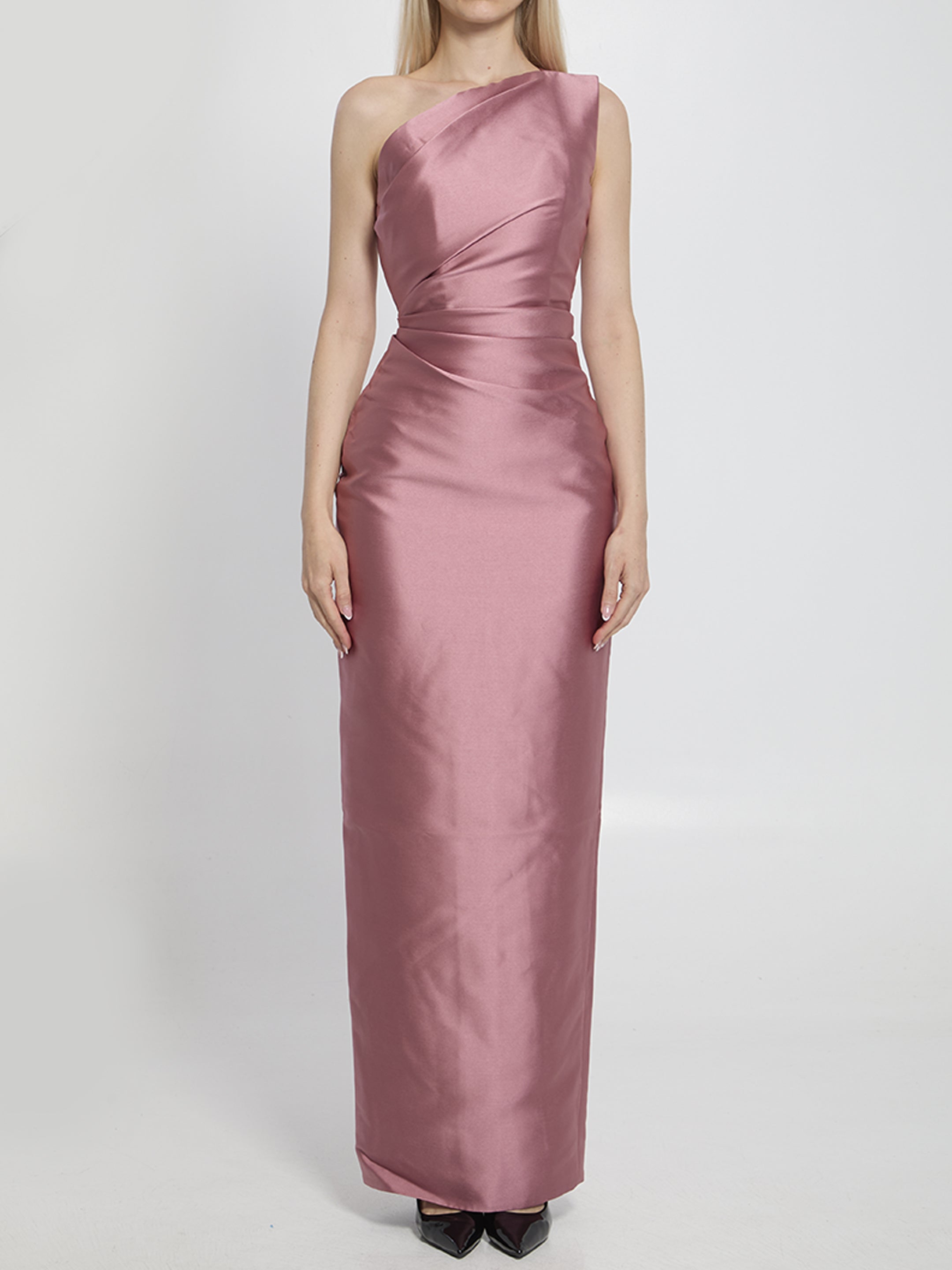 SOLACE LONDON One-Shoulder Maxi Dress - UK Size 8