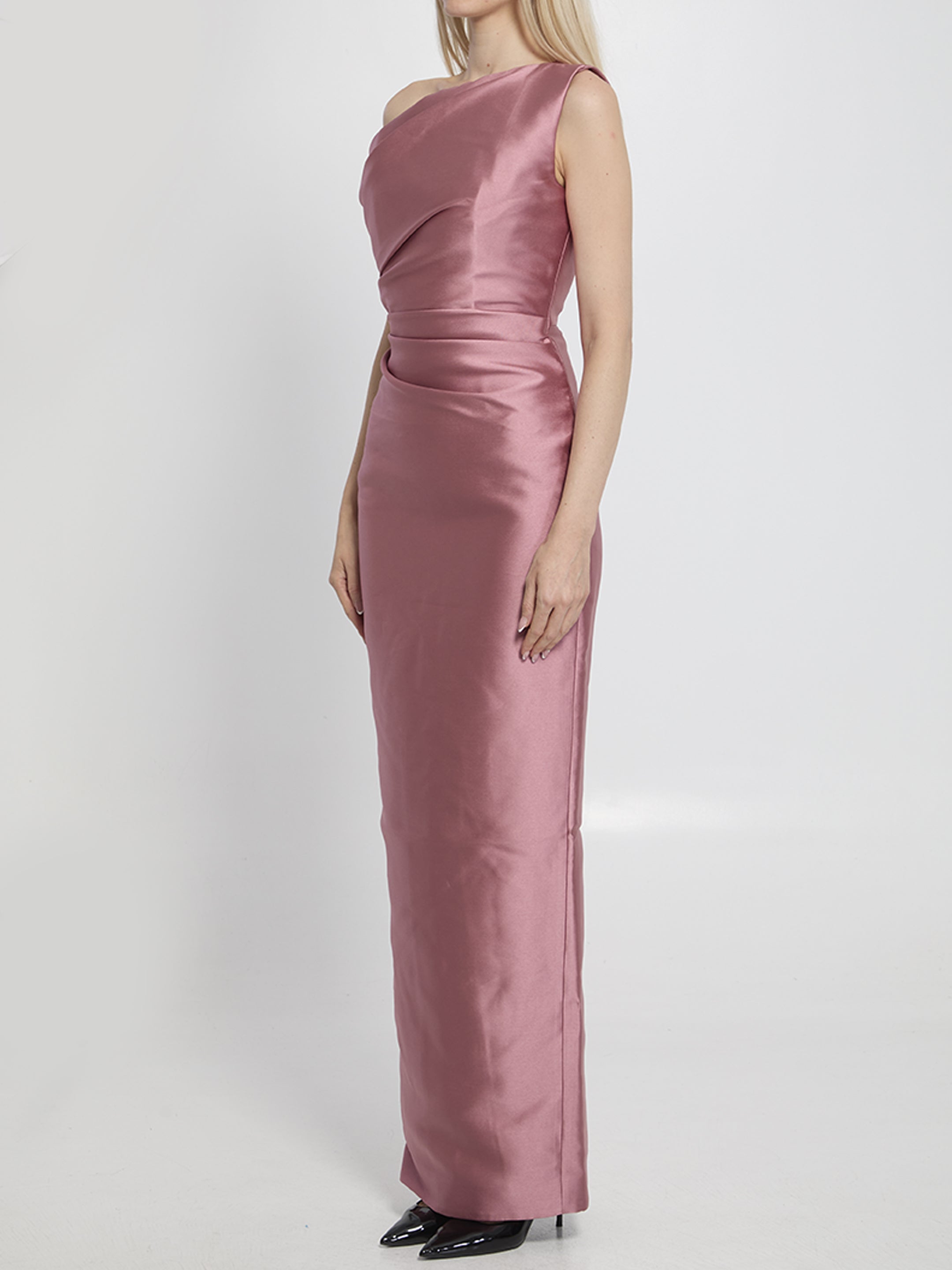 SOLACE LONDON One-Shoulder Maxi Dress - UK Size 8