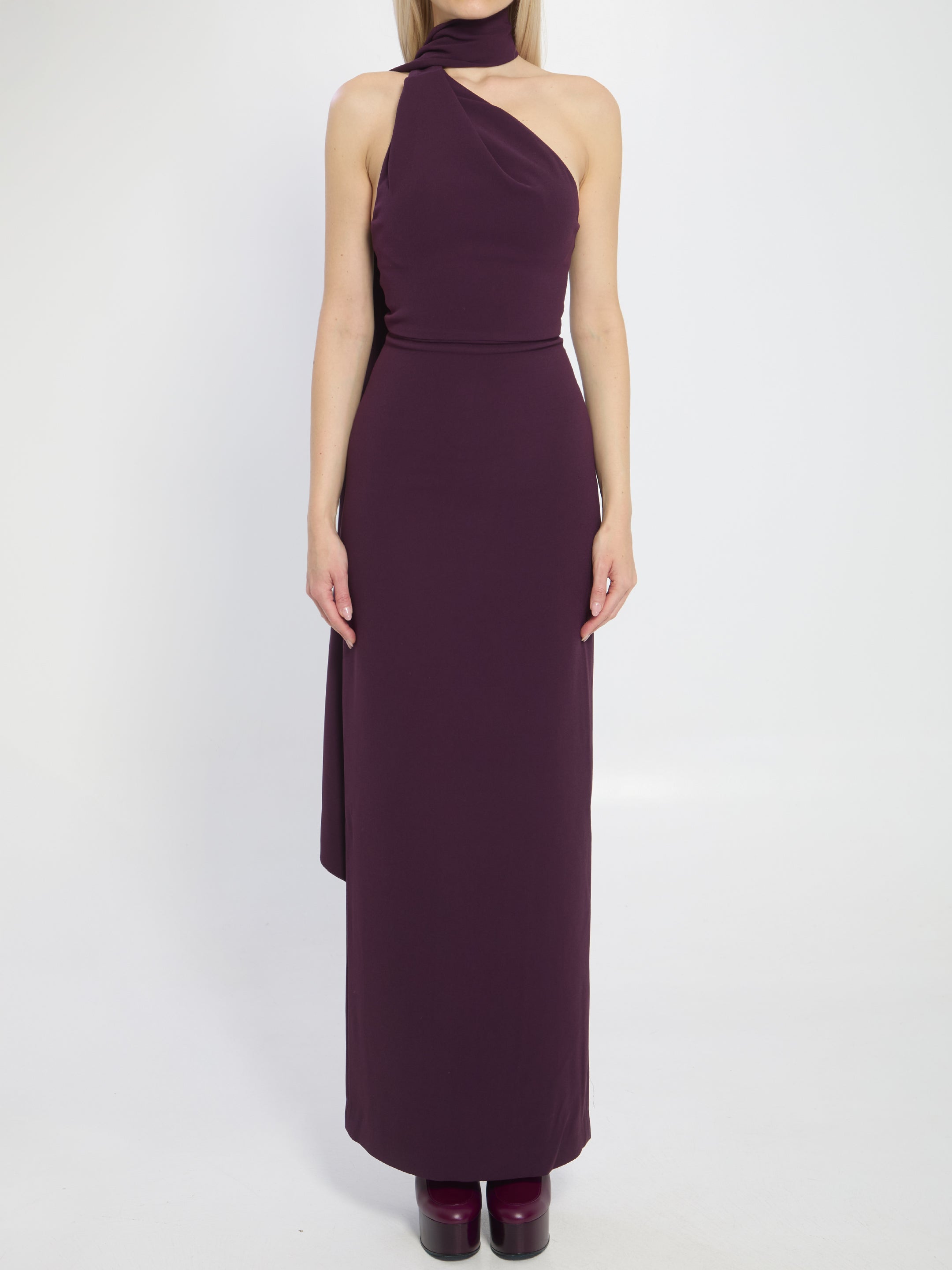 SOLACE LONDON Demi Maxi Dress with Back Slit