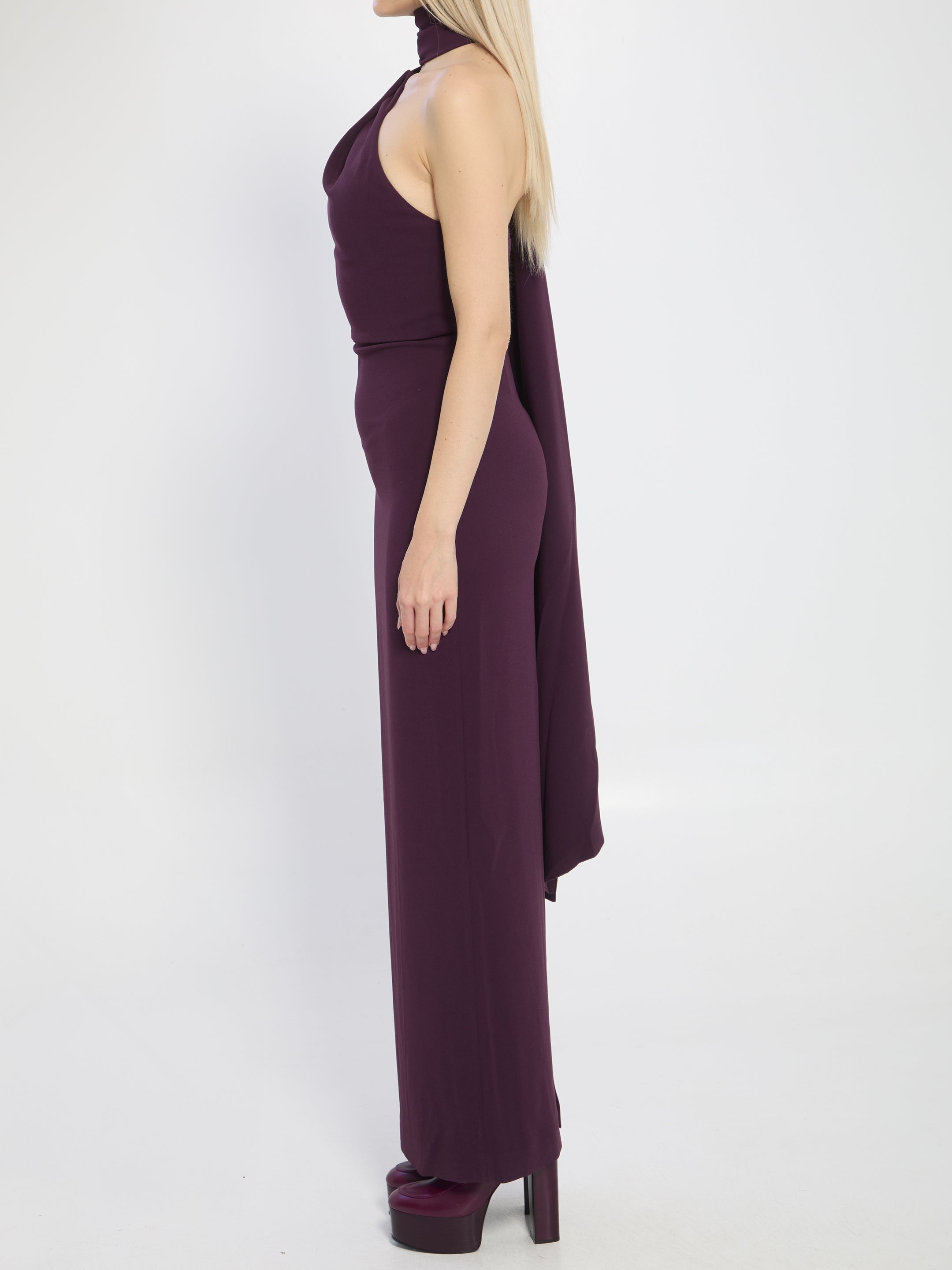 SOLACE LONDON Demi Maxi Dress with Back Slit