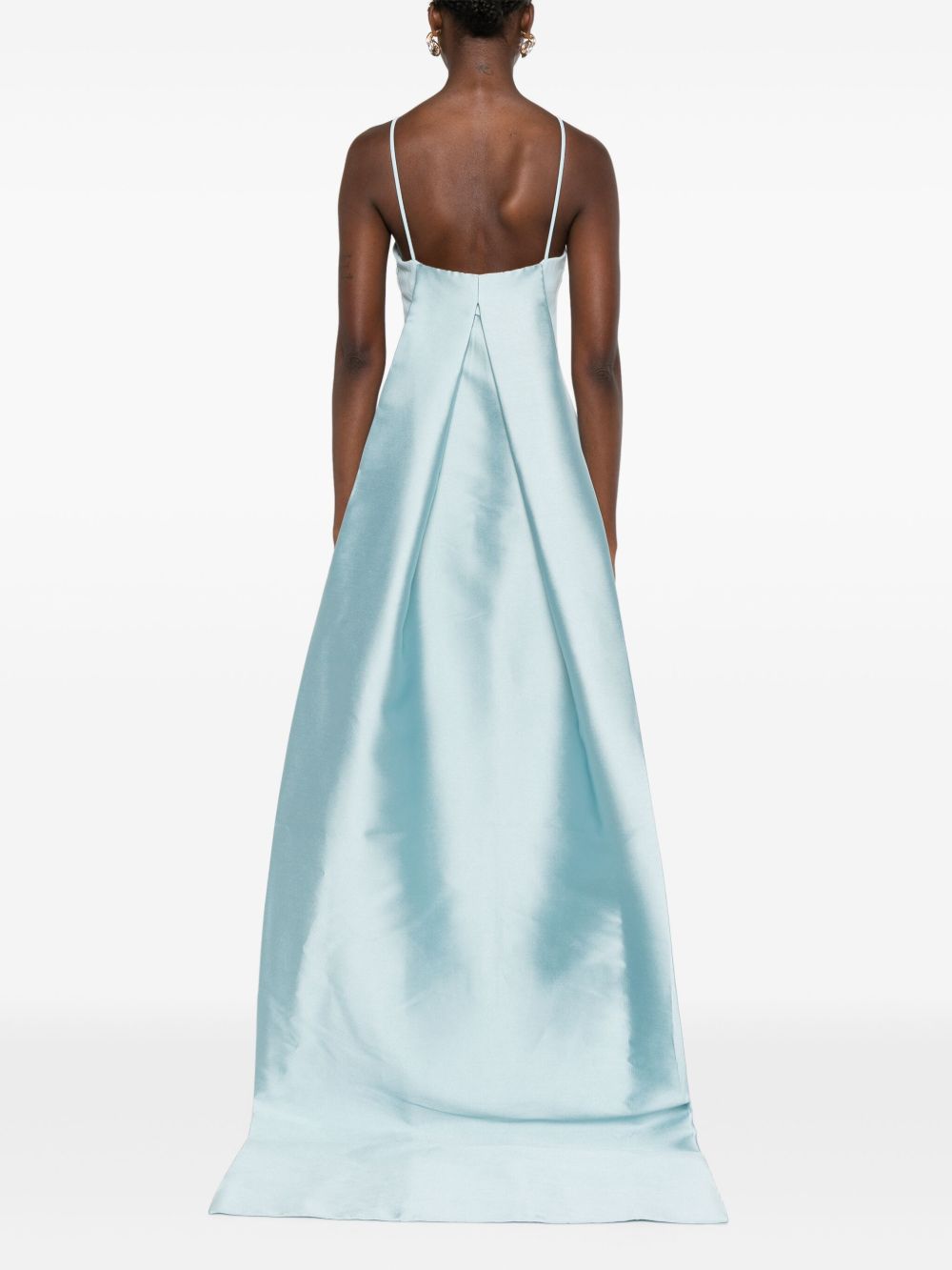 SOLACE LONDON Ulla Maxi Dress with Veil Detail