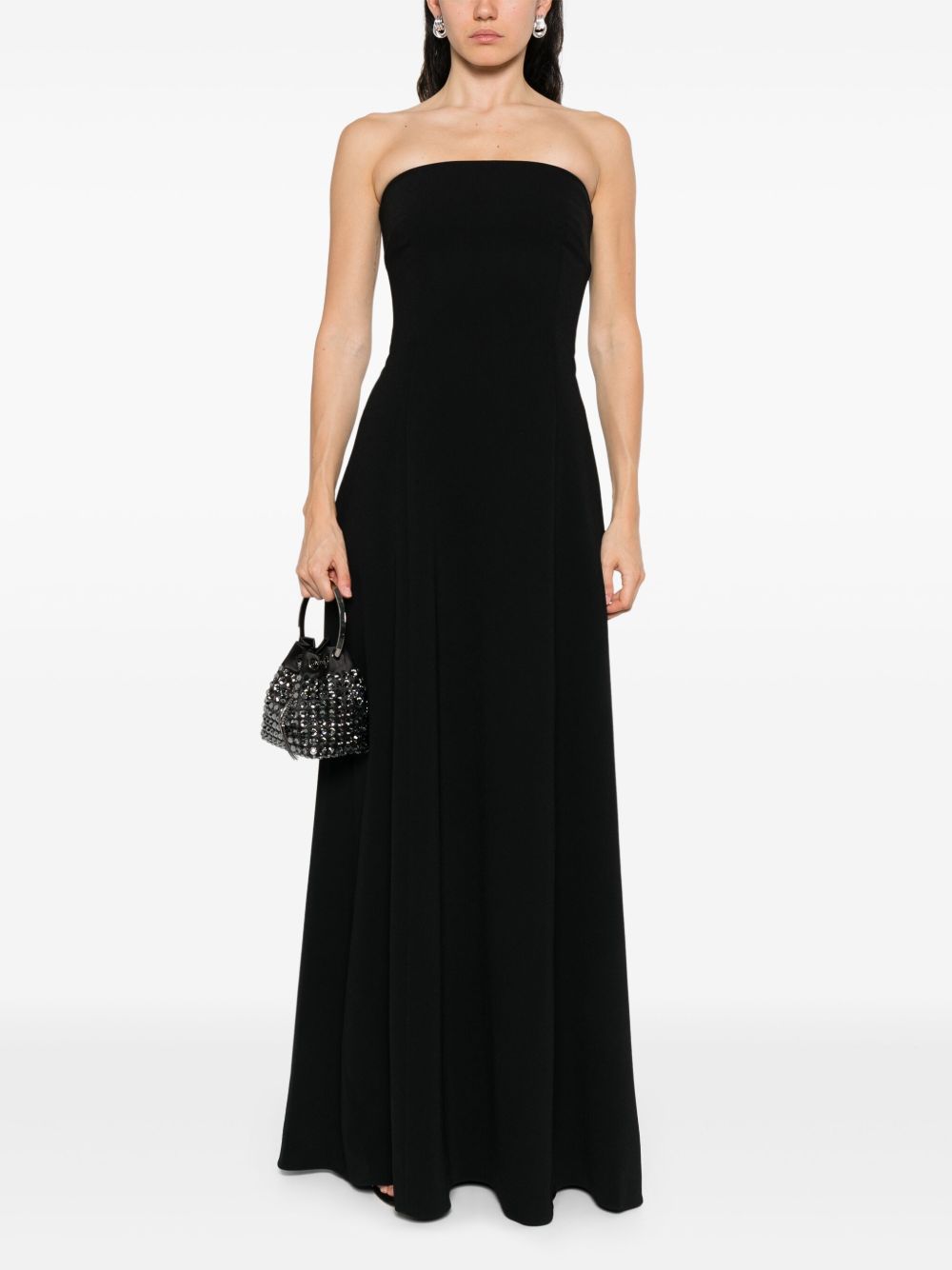 SOLACE LONDON Helena Maxi Dress with Flared Hem